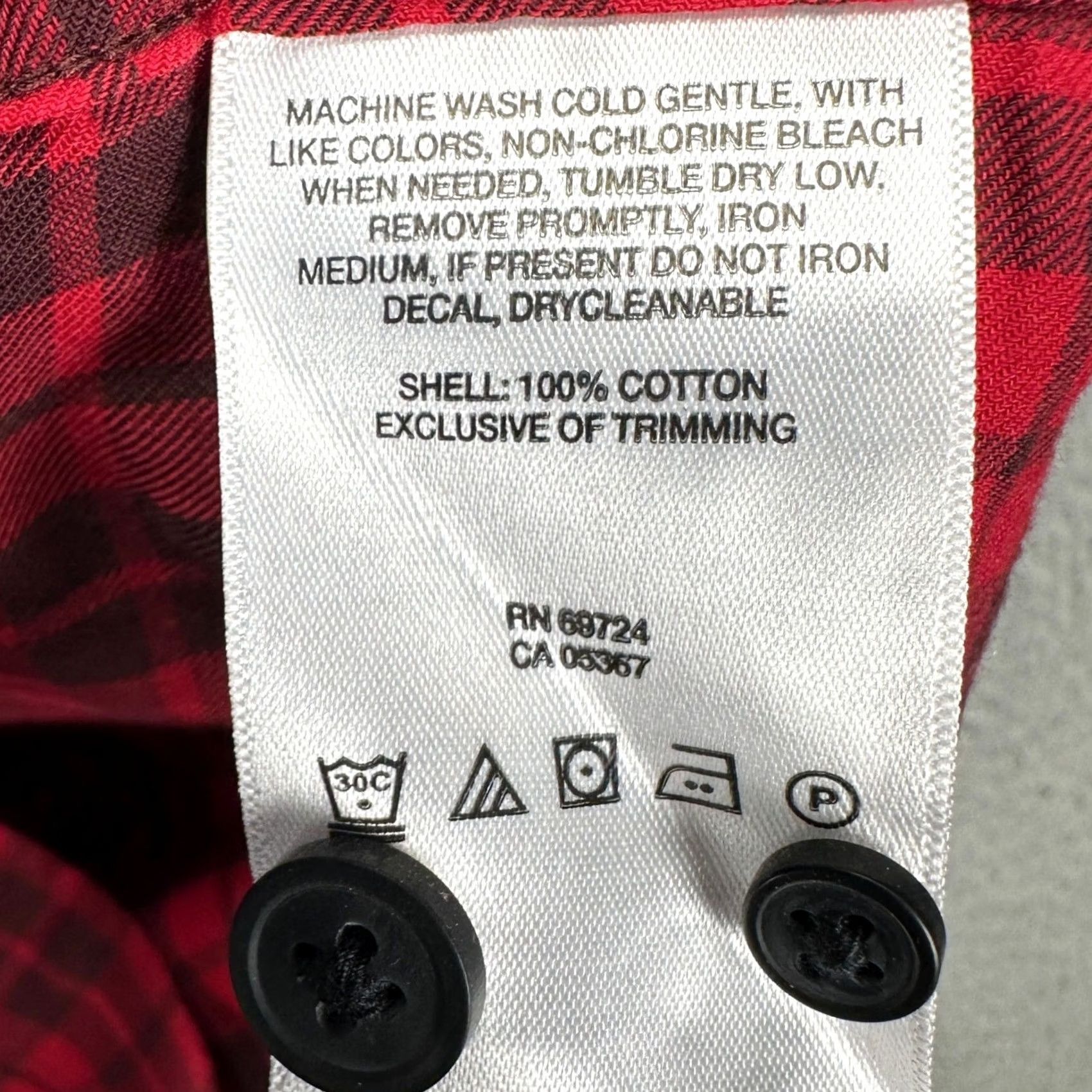 Logo 7 Columbia Adult Mens Button Down Shirt XL Red Black Plaid Pocket Logo Long Sleeve Size US XL / EU 56 / 4 - 6 Thumbnail