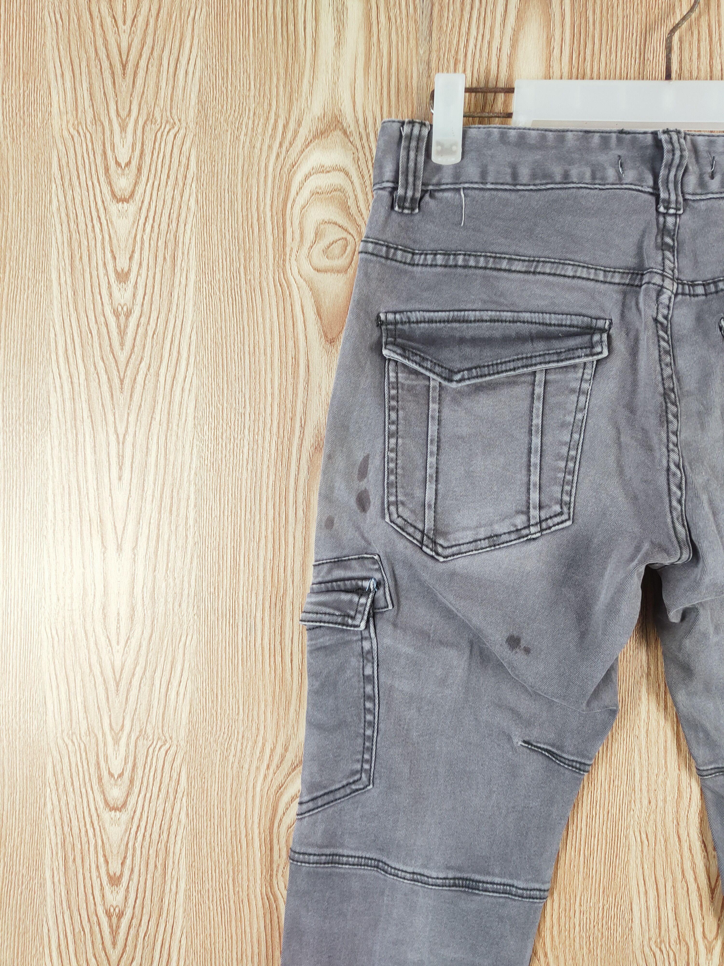 Japanese Brand Denim Place Dark Gray Multipocket Tactical Cargo Pants #W368 Size US 30 / EU 46 - 8 Thumbnail