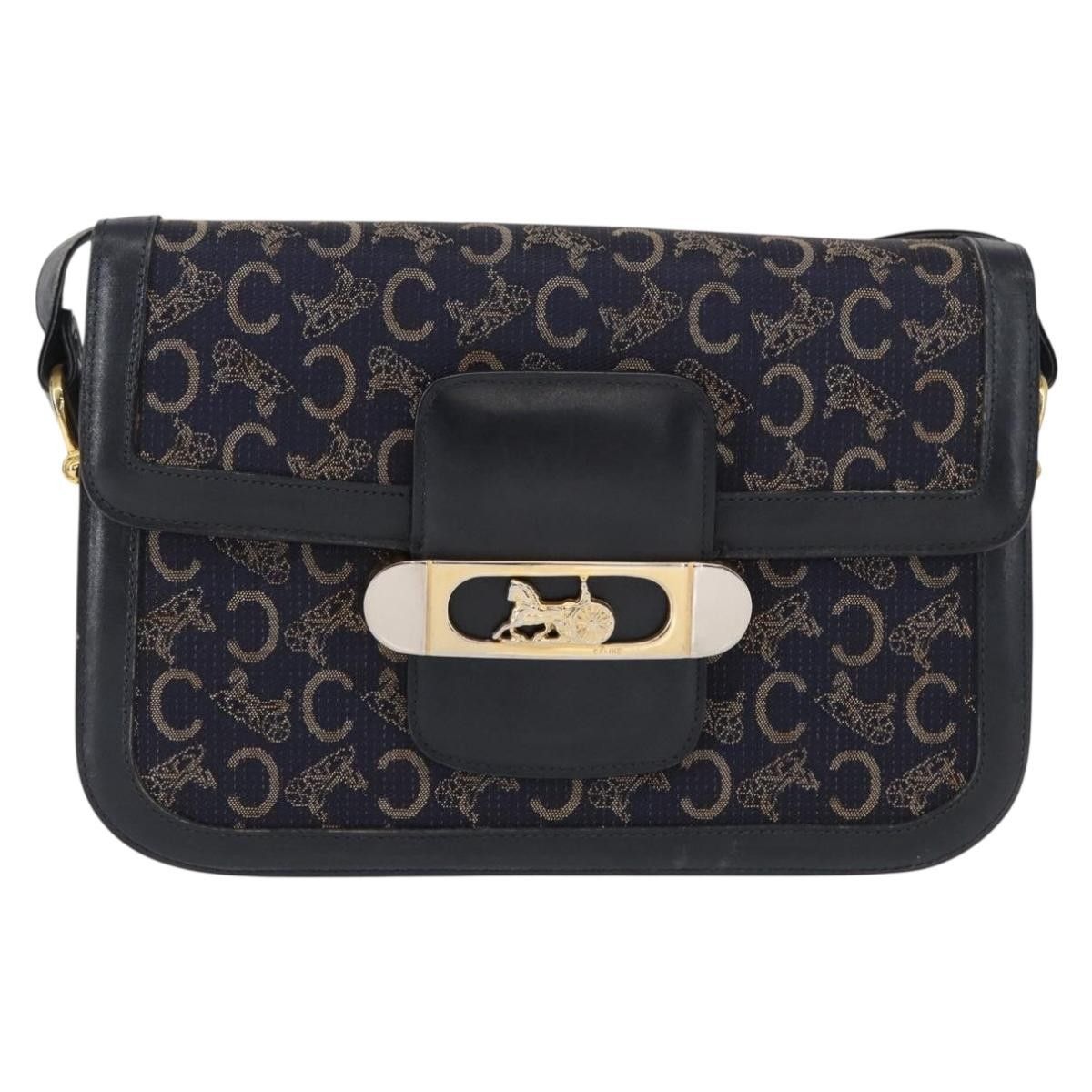 Celine Horse Carriage Shoulder bag Canvas and Leather