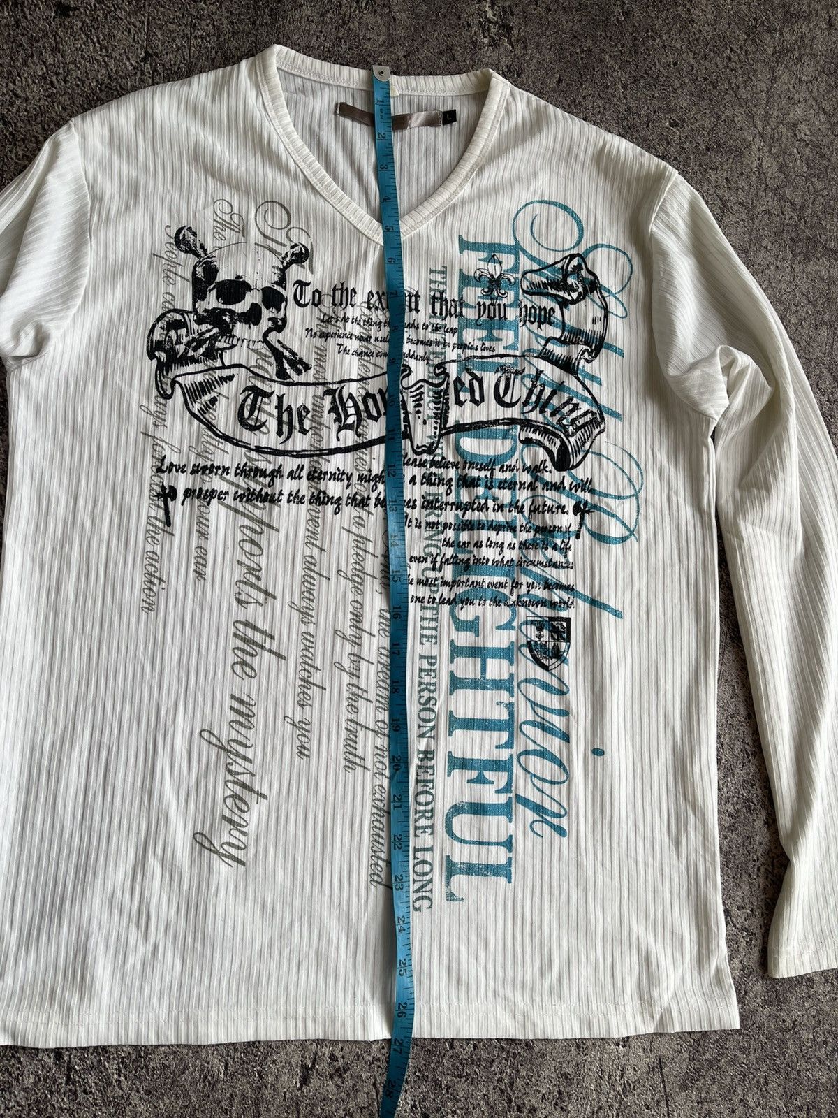 Japanese Brand Y2K Skull Tribal ifsixwasnine long sleeve Size US L / EU 52-54 / 3 - 9 Thumbnail