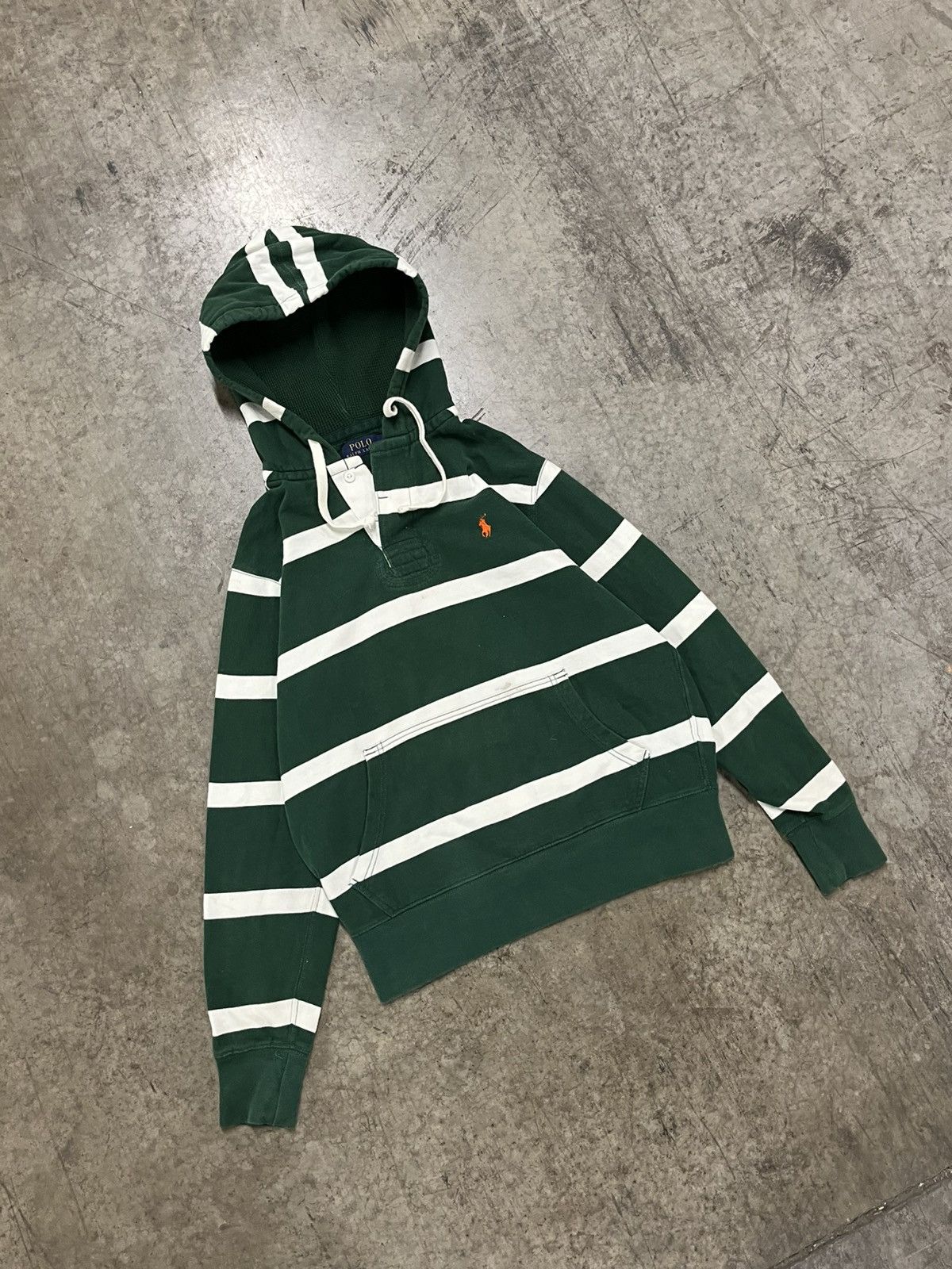 Polo Ralph Lauren × Vintage Polo Ralph Lauren vintage striped hoodie preppy hype Size US M / EU 48-50 / 2 - 1 Thumbnail