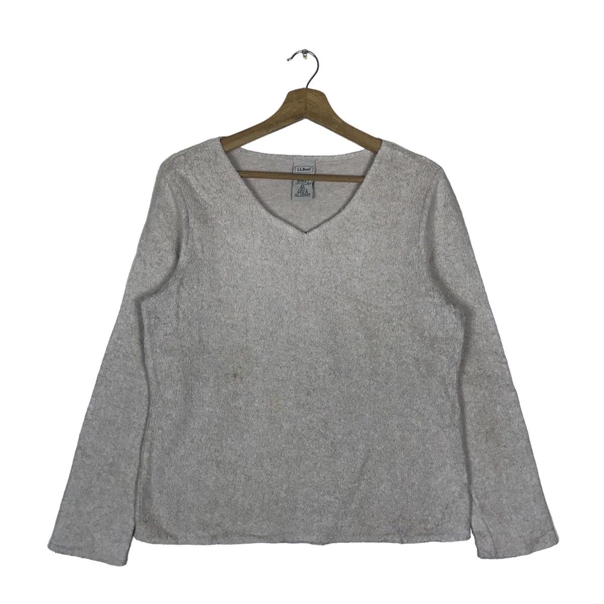 image of L L Bean Vintage L.l. Bean Plain Womenswear Pullover Jumper in Grey, Women's (Size XS)