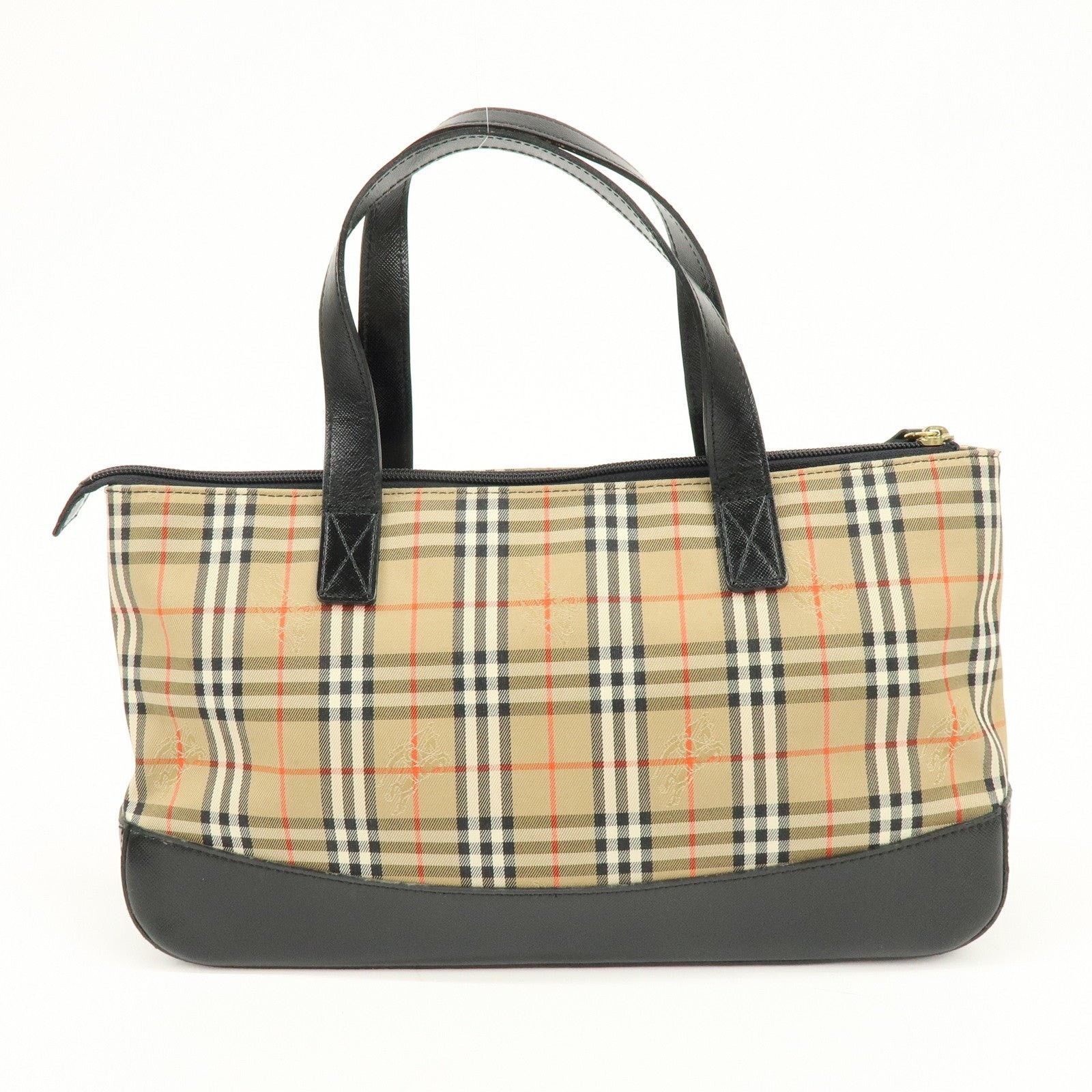 Burberry Burberry Nova Check Canvas & Leather Tote Beige Size ONE SIZE - 2 Thumbnail