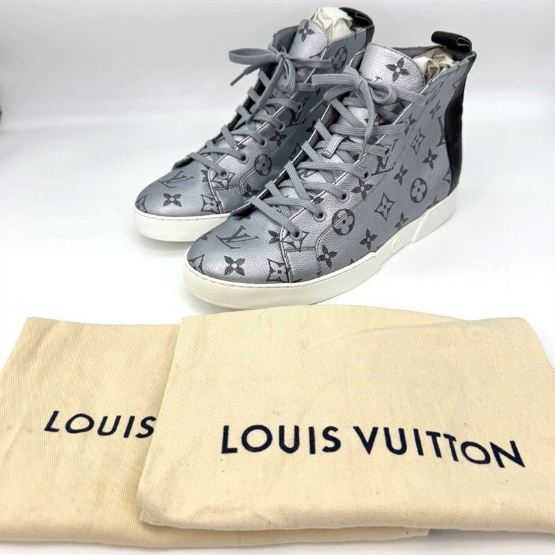 Louis Vuitton Louis Vuitton Monogram Match Up High Top Sneakers US 7 Size US 7 / IT 37 - 13 Thumbnail