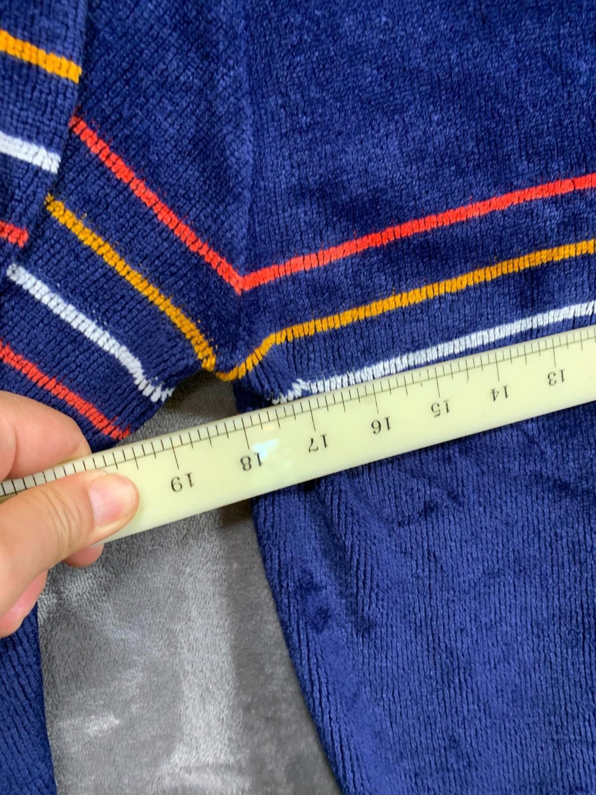 Designer Left Bank Corduroy Vntg Shirt Men’s L Striped Surf 80s (105) Size US L / EU 52-54 / 3 - 5 Thumbnail