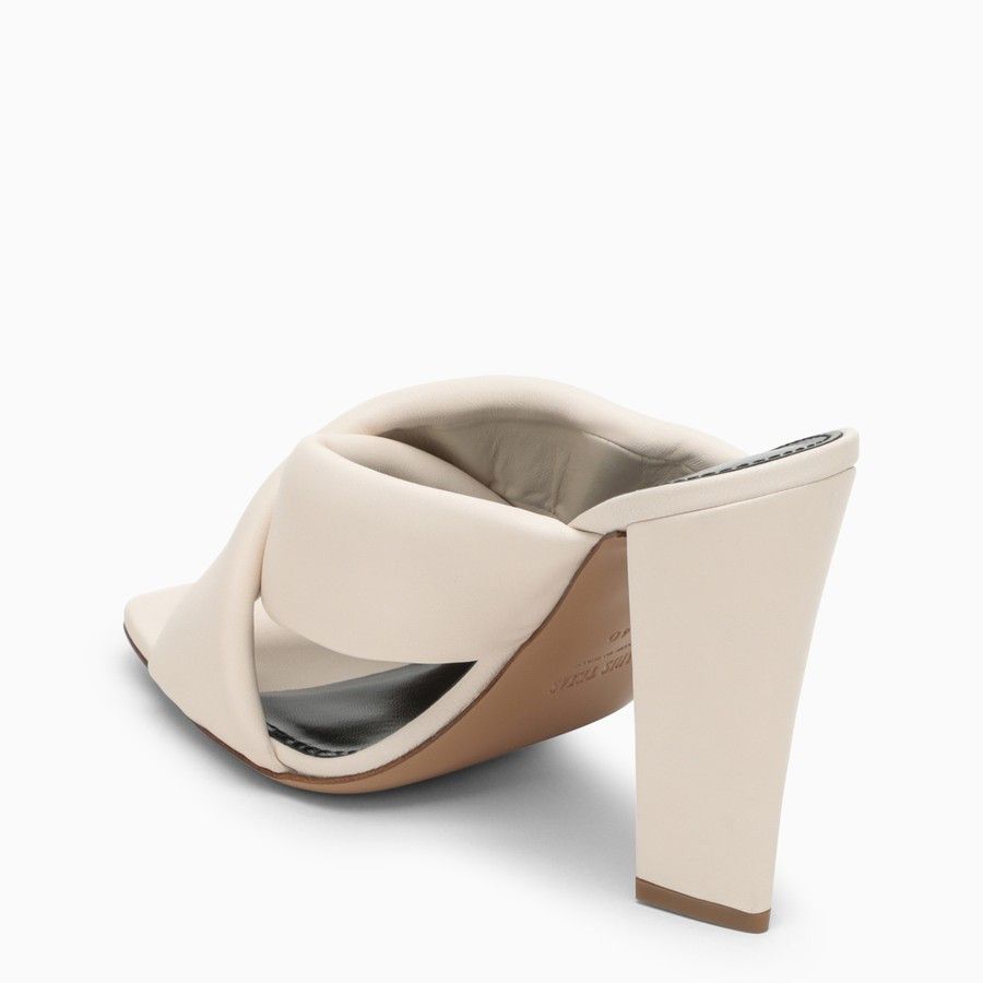 Paris Texas o1d2blof0924 Leather Mules in Milk-White Size US 9 / IT 39 - 4 Thumbnail