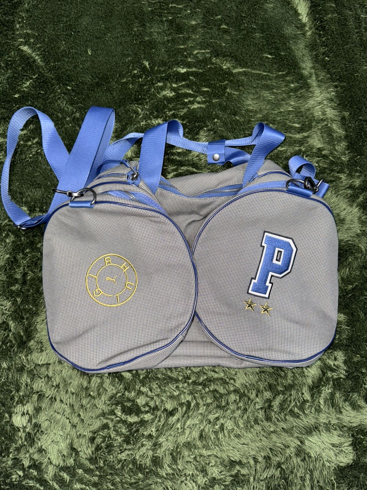 Puma × Rhude [OS] PUMA X RHUDE RHUIGI collaboration duffle bag blue sand Size ONE SIZE - 9 Thumbnail