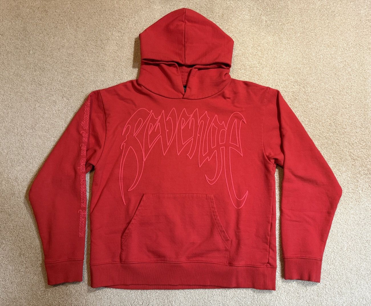 Revenge XXXTentacion x Revenge X Kill Outline Hoodie Red Size US M / EU 48-50 / 2 - 2 Thumbnail