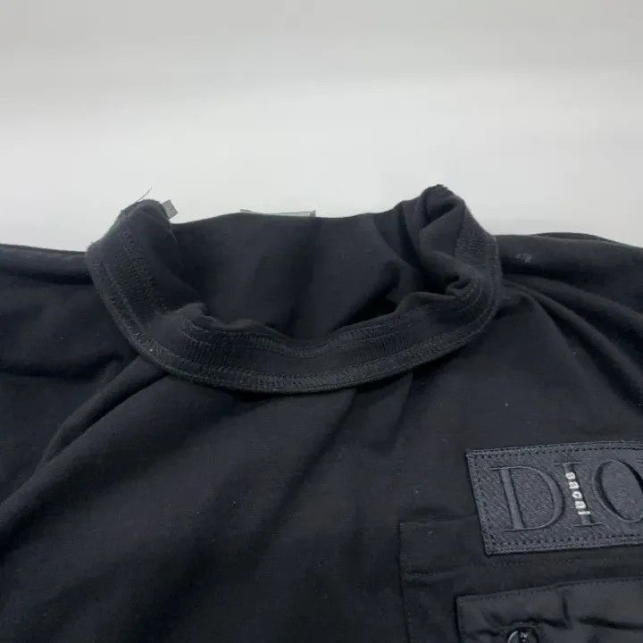 Dior Dior Dior x Sacai Oversized Black Crew Neck Sweatshirt 007 Size US L / EU 52-54 / 3 - 6 Thumbnail