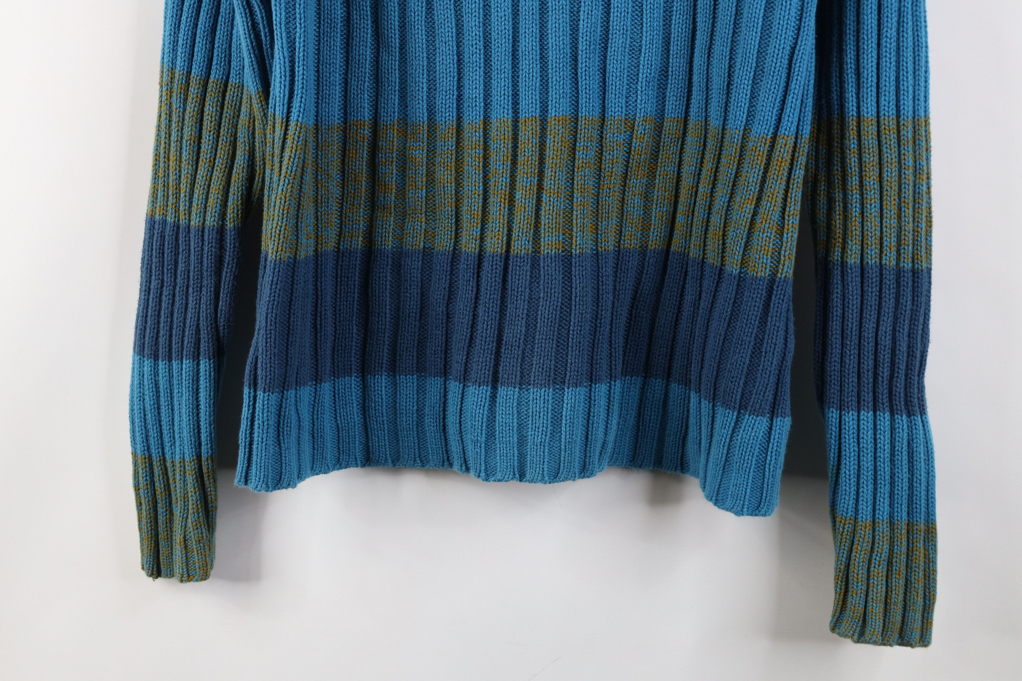 Vintage Vintage 90s Streetwear Knit Cropped Turtleneck Sweater Size L / US 10 / IT 46 - 3 Thumbnail