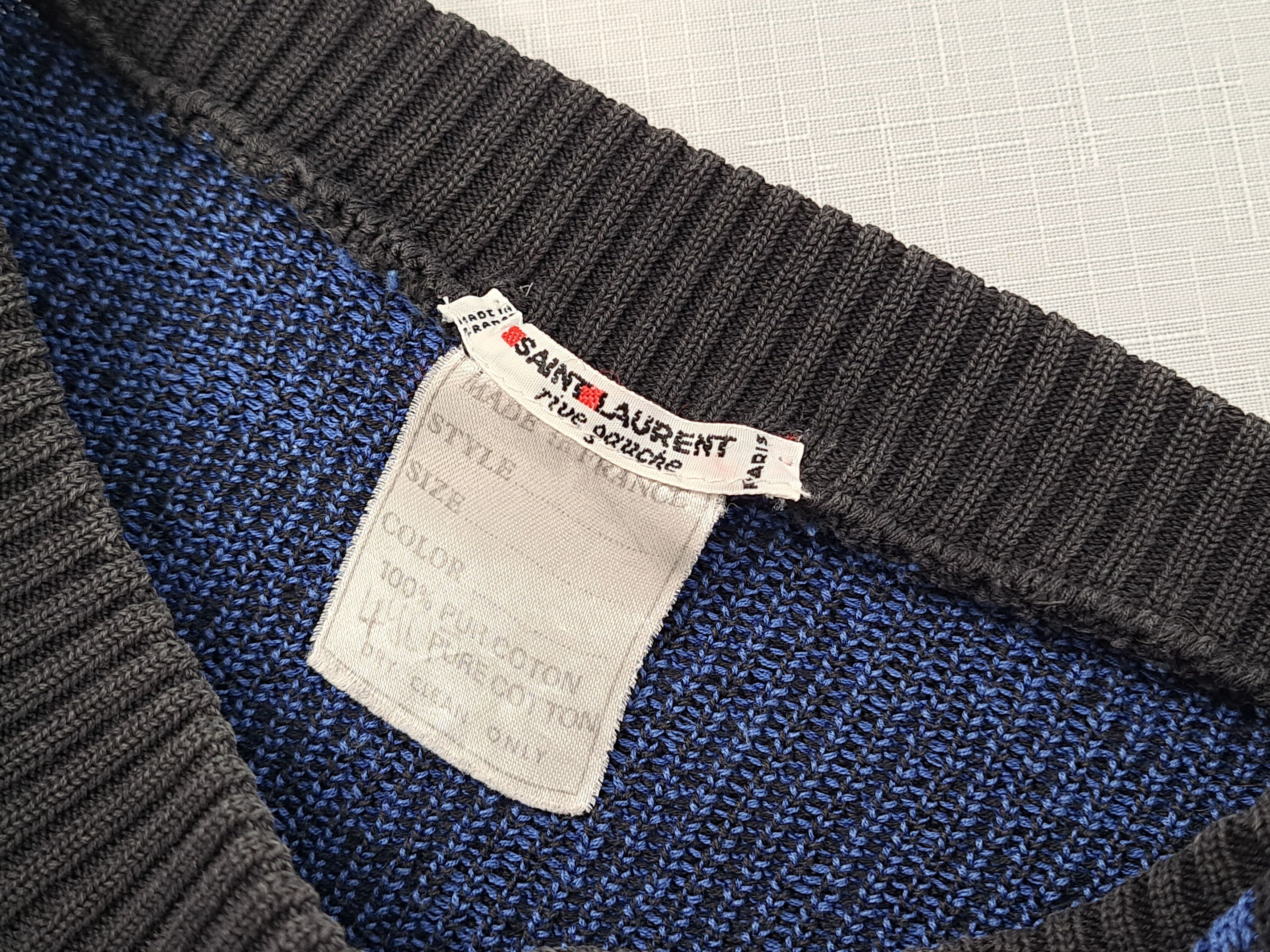 Saint Laurent Paris × Vintage × Yves Saint Laurent YSL Saint Laurent Rive Gauche vintage 1960s sweater. Size 38 Size M / US 6-8 / IT 42-44 - 6 Thumbnail
