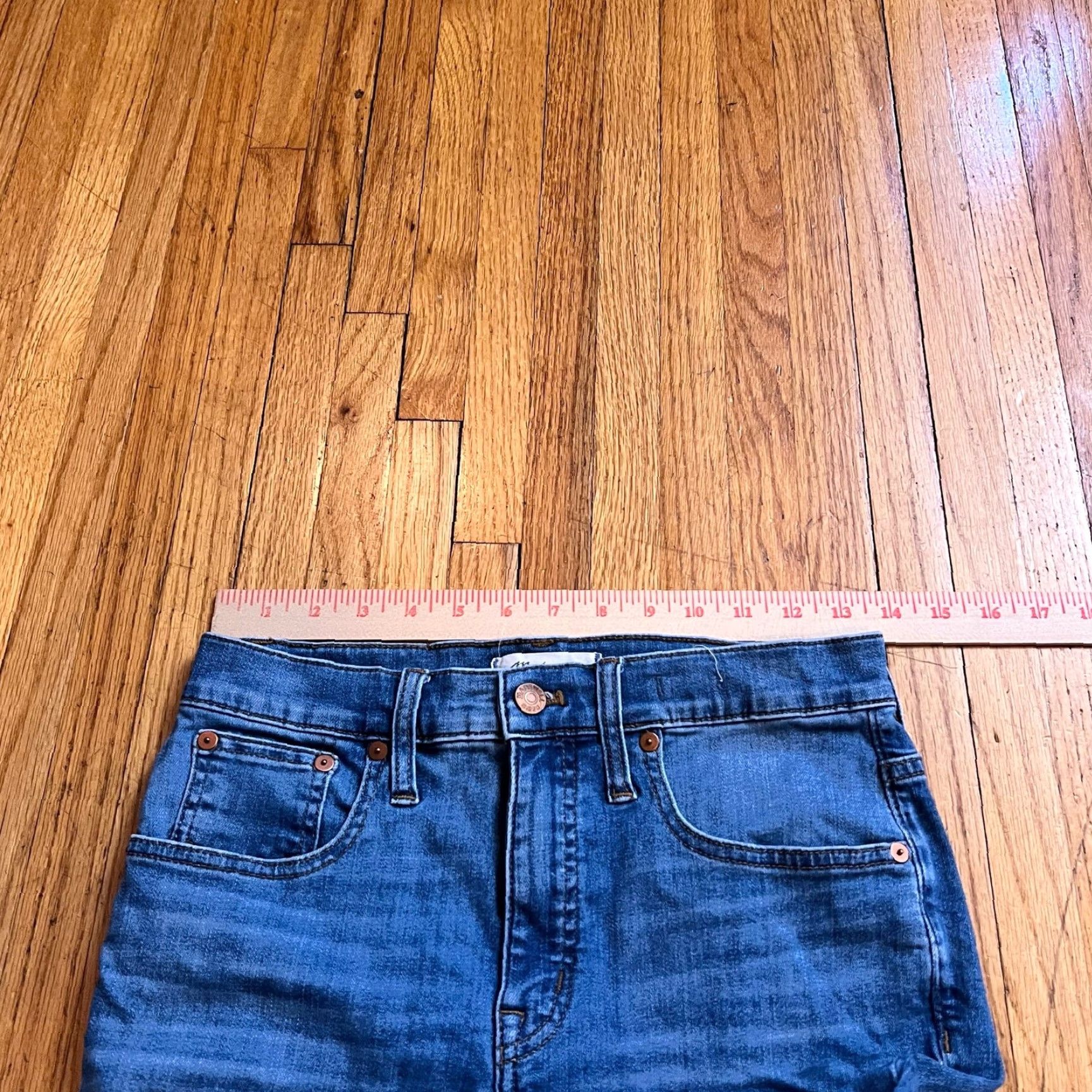 Madewell Madewell Jeans Womens 27 Blue Cali Demi Boot Stretch Pockets Crop Jeans 27 Womens Blue Cropped Size 27" / US 4 / IT 40 - 7 Thumbnail