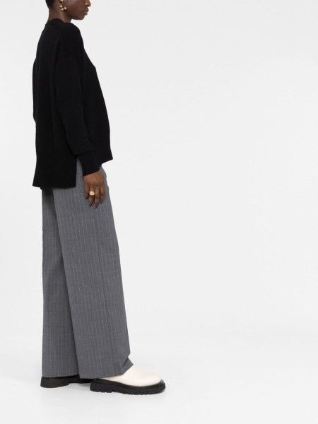 Jil Sander o1s22i1n0125 Oversized crewneck Sweater in Black Size S / US 4 / IT 40 - 6 Thumbnail