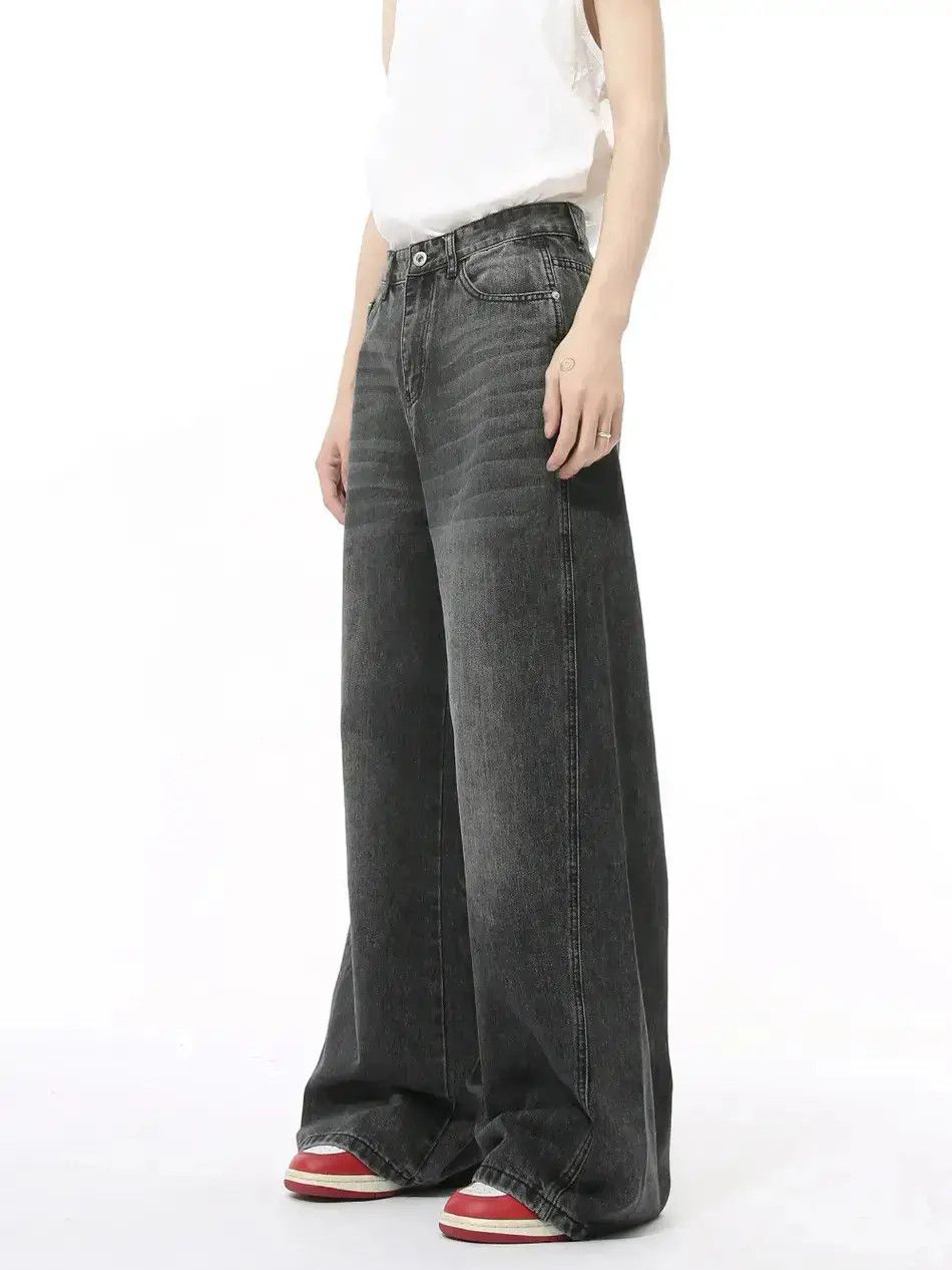 Japanese Brand Retro loose wide leg high street jeans Size US 32 / EU 48 - 1 Thumbnail