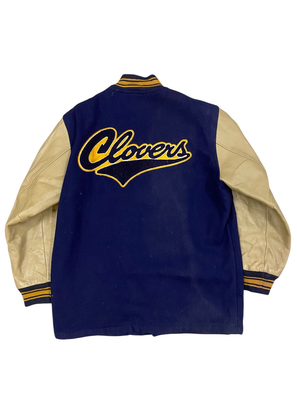 Vintage Vintage Dog House Varsity Jacket Wool & Leather 'Clovers' M Size US M / EU 48-50 / 2 - 1 Thumbnail