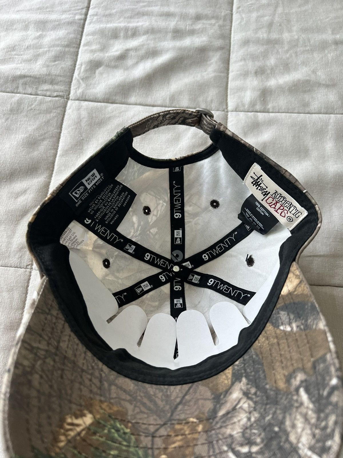 Stussy New Era 9Twenty Basic Strapback Real Tree Edge Men's
