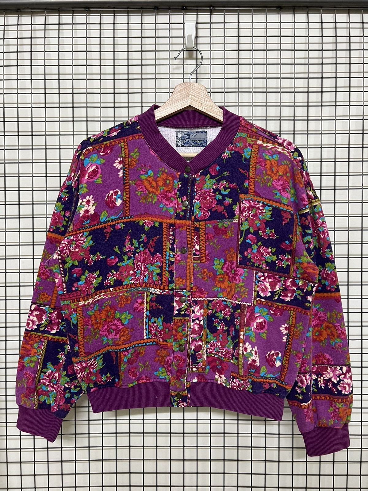 Japanese Brand × Kenzo Kenzo Jeans Flower Full Print Button Varsity Size S / US 4 / IT 40 - 2 Thumbnail