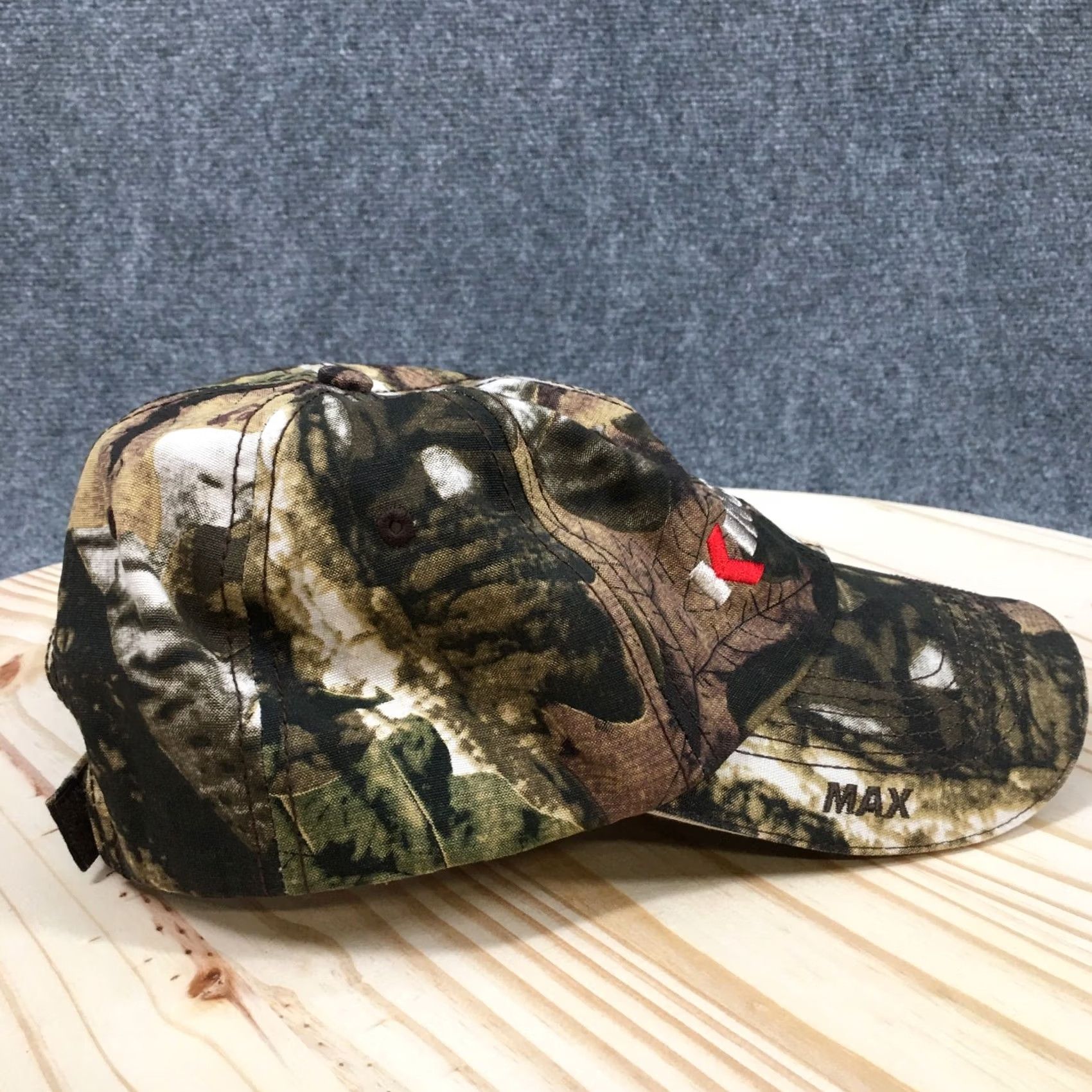 Vintage The Max Hat Baseball Cap Unisex Brown Camo OSFA Adjustable Embroidered Size ONE SIZE - 6 Thumbnail