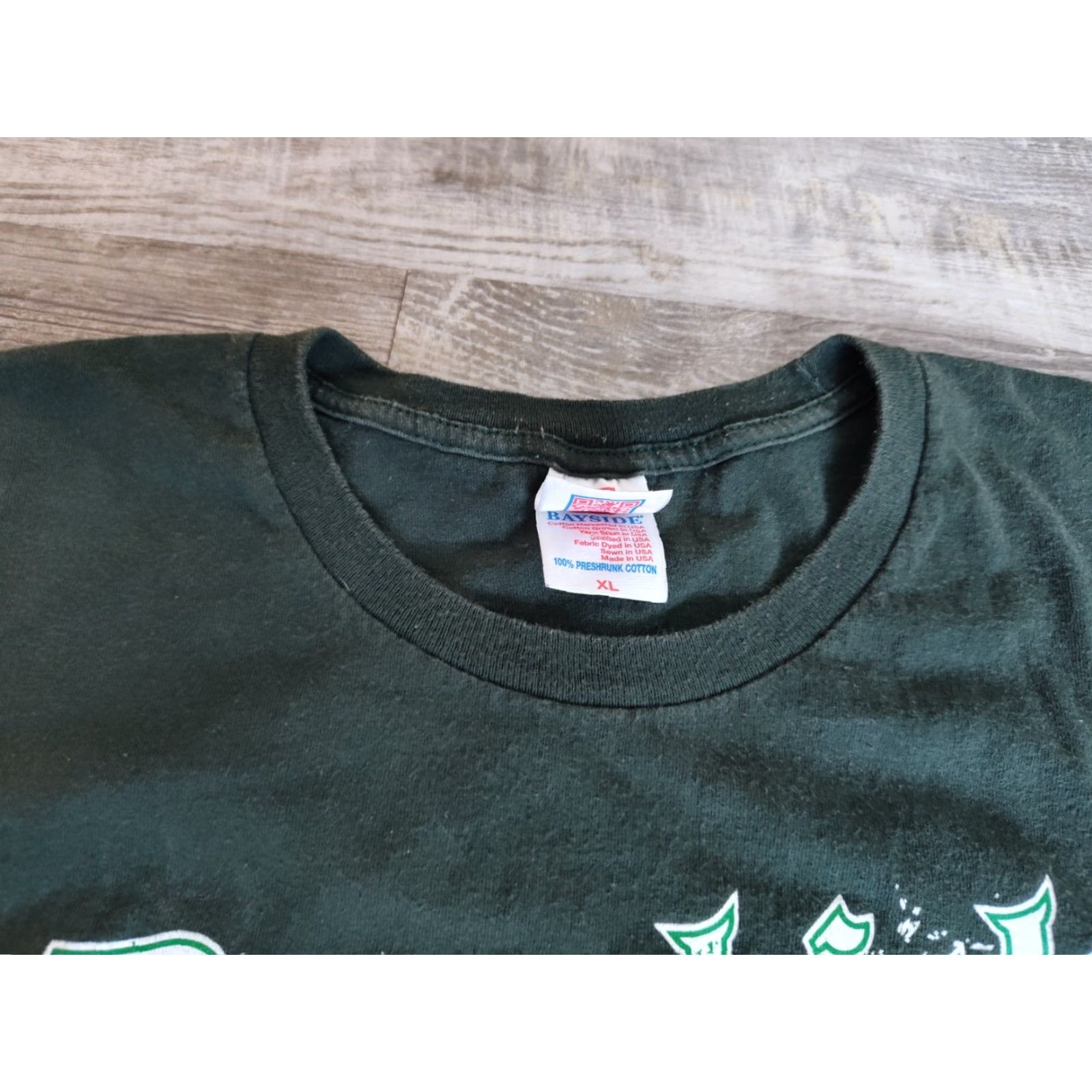 Vintage VINTAGE Dropkick Murphys T-Shirt Green XL Bayside Men Aged Crew Neck Short Sleeve 100% Cotton USA 90s Concert Theme Mens Size US XL / EU 56 / 4 - 6 Thumbnail