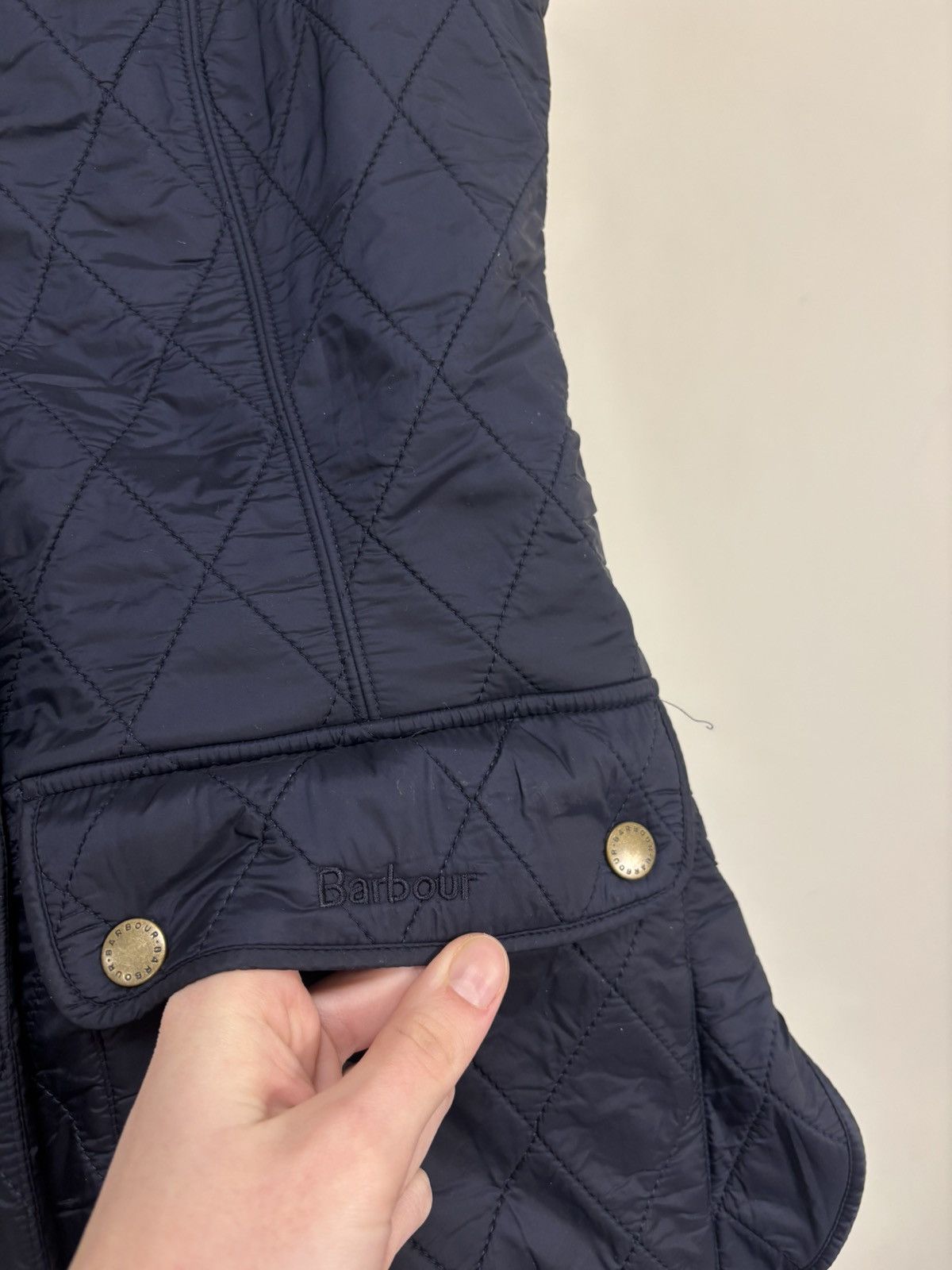 Barbour Barbour Wray Gilet Women’s Navy Blue Diamond Quilted Vest Size S / US 4 / IT 40 - 8 Thumbnail