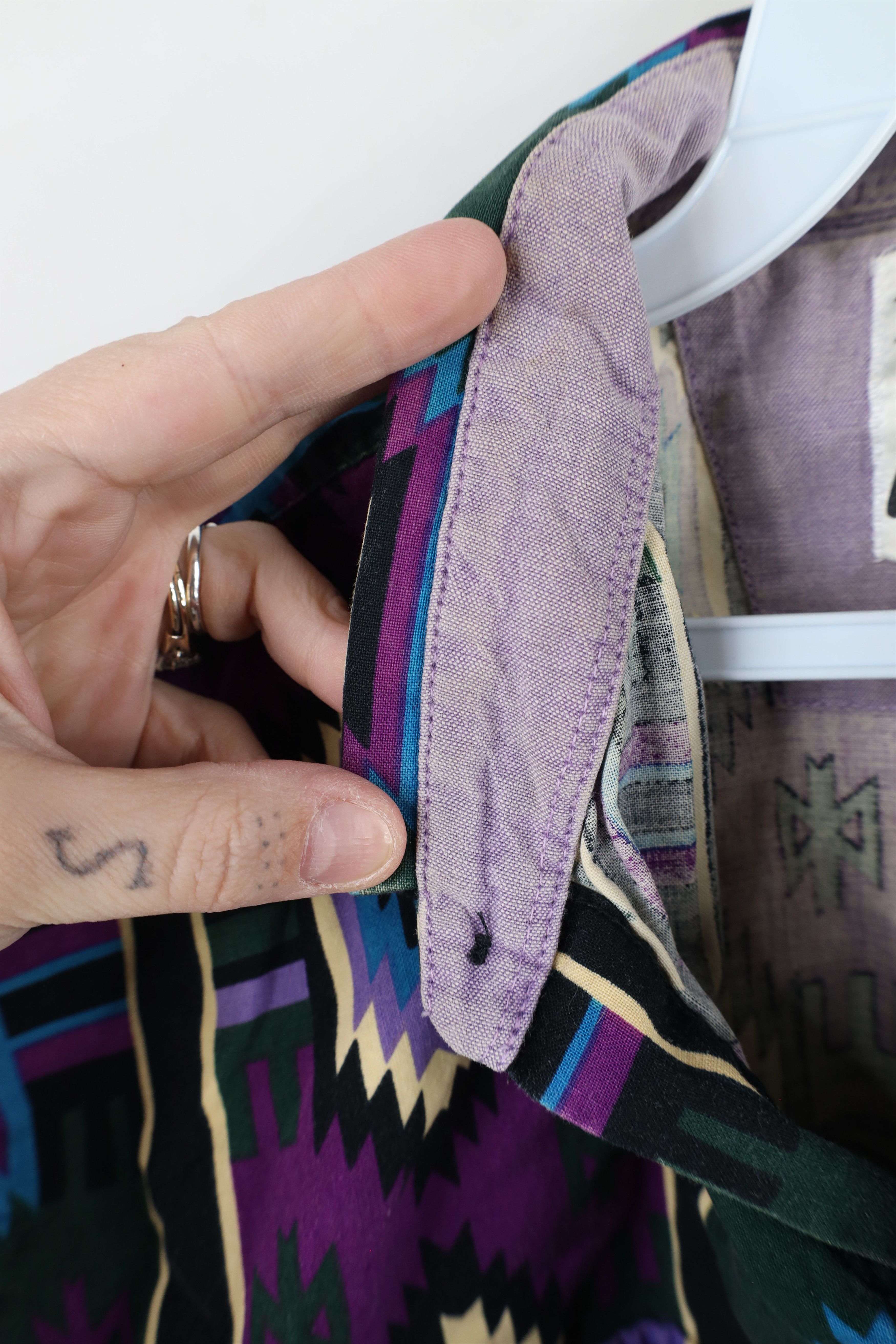 Vintage Vintage 90s Streetwear Southwestern Western Button Shirt Size US L / EU 52-54 / 3 - 7 Thumbnail