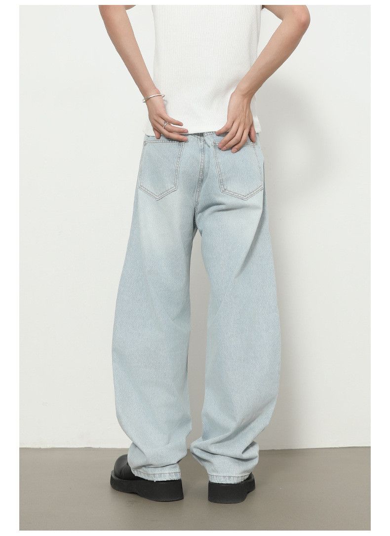 Vintage American loose straight-leg ripped scimitar wide-leg jeans Size US 32 / EU 48 - 6 Thumbnail