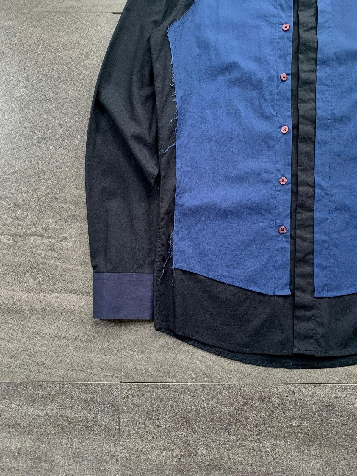 Comme des Garcons Homme FREE IMPORT TAX 90s Paneled Reworked Shirt Size US M / EU 48-50 / 2 - 3 Thumbnail