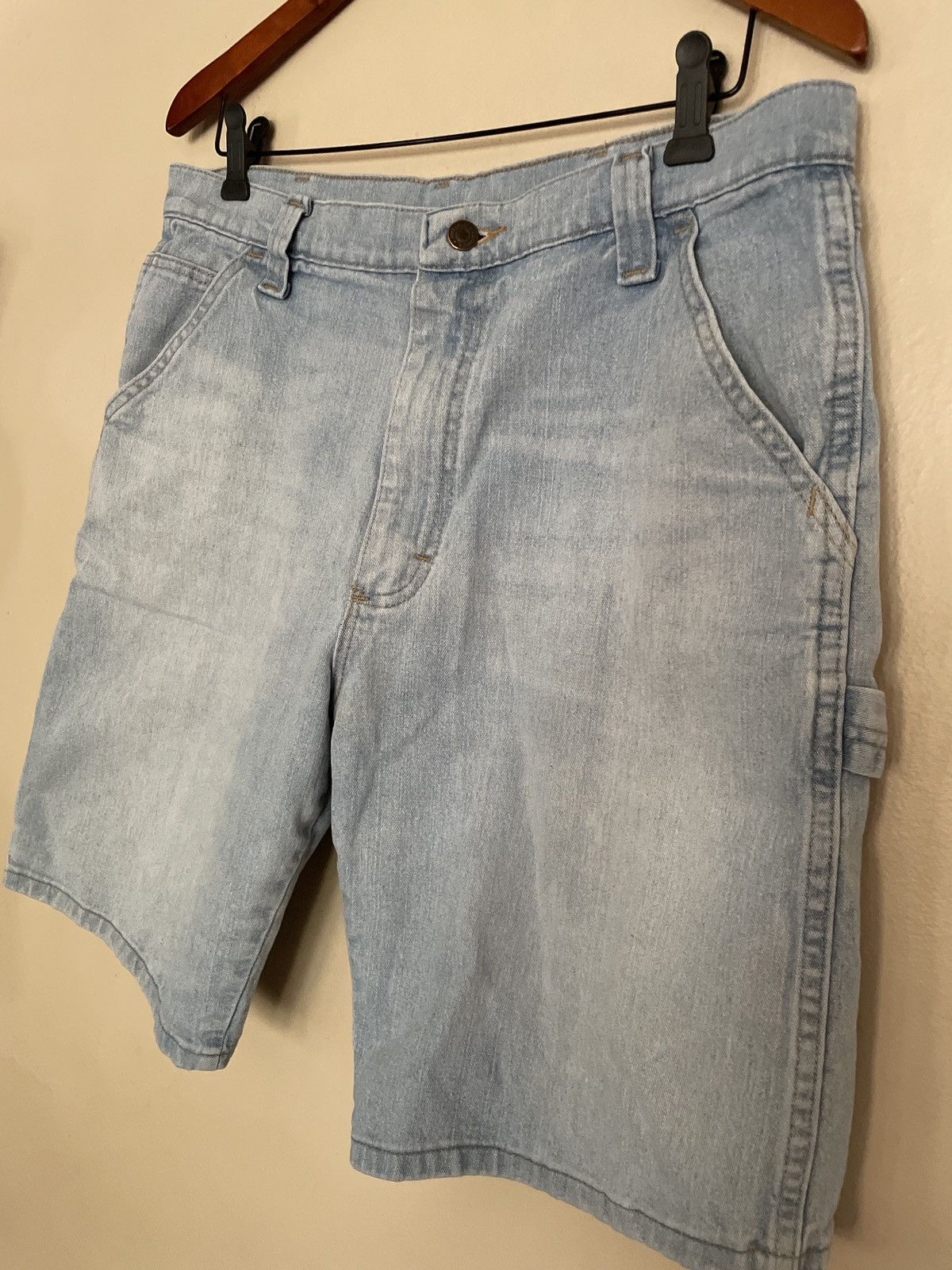 Vintage × Wrangler Crazy vintage y2k wrangler carpenter denim Jean shorts cargo Size US 34 / EU 50 - 2 Thumbnail