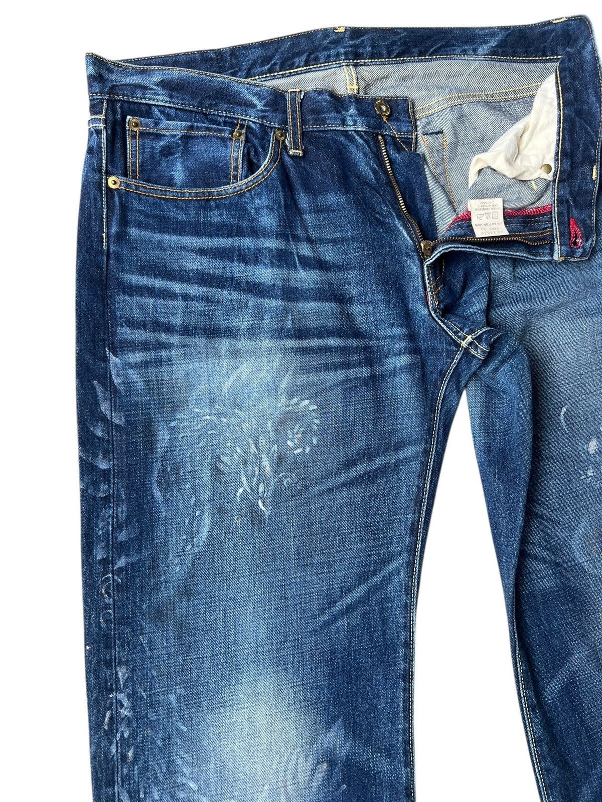 Eternal ETERNAL Japan Fade Clawmark Denim Painter Jeans Straight Cut Size US 36 / EU 52 - 8 Thumbnail