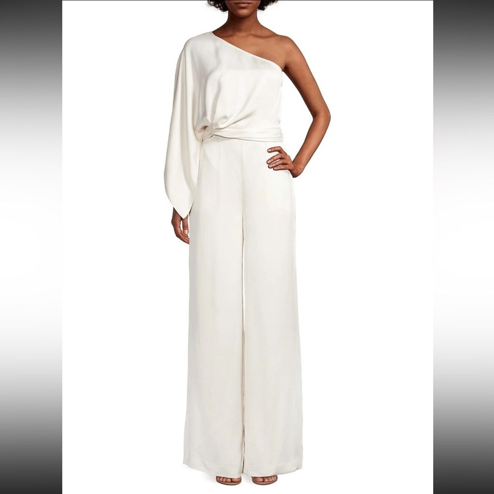 Ramy Brook NWT Ramy Brook $595 Simone One-Shoulder Jumpsuit Size 4 Size 27" / US 4 / IT 40 - 1 Thumbnail