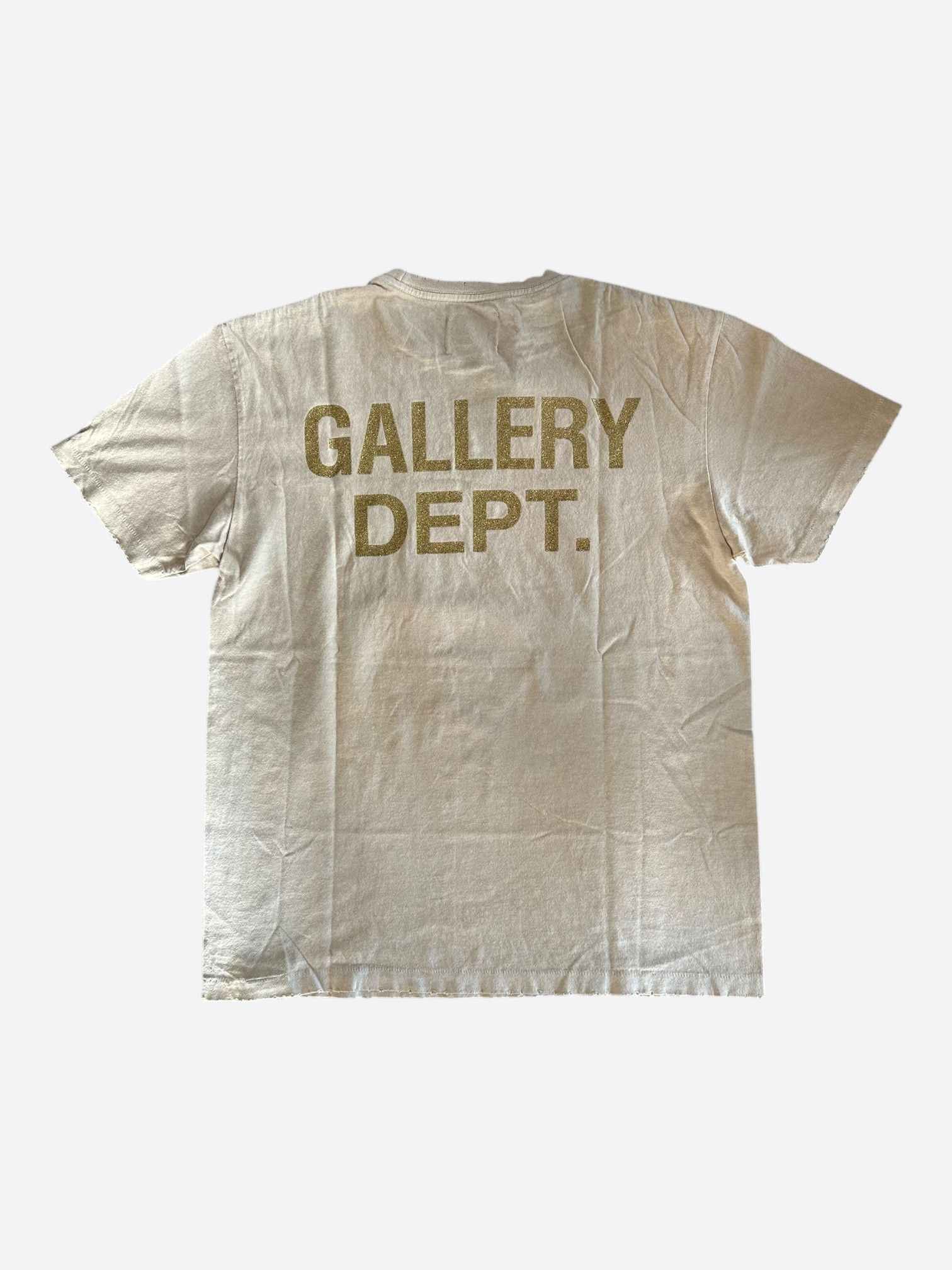 Gallery Dept. Gallery Dept Antique White & Black Sleep Apnea Logo T-Shirt Size US XXL / EU 58 / 5 - 2 Thumbnail