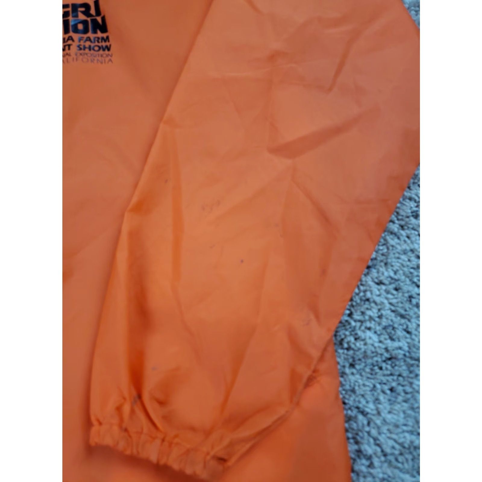 TaylorMade VINTAGE Taylor Made Windbreaker Jacket Mens L Orange 70s Tulare Ca Ag Show Nylon Sportswear/Beach Size US L / EU 52-54 / 3 - 3 Thumbnail