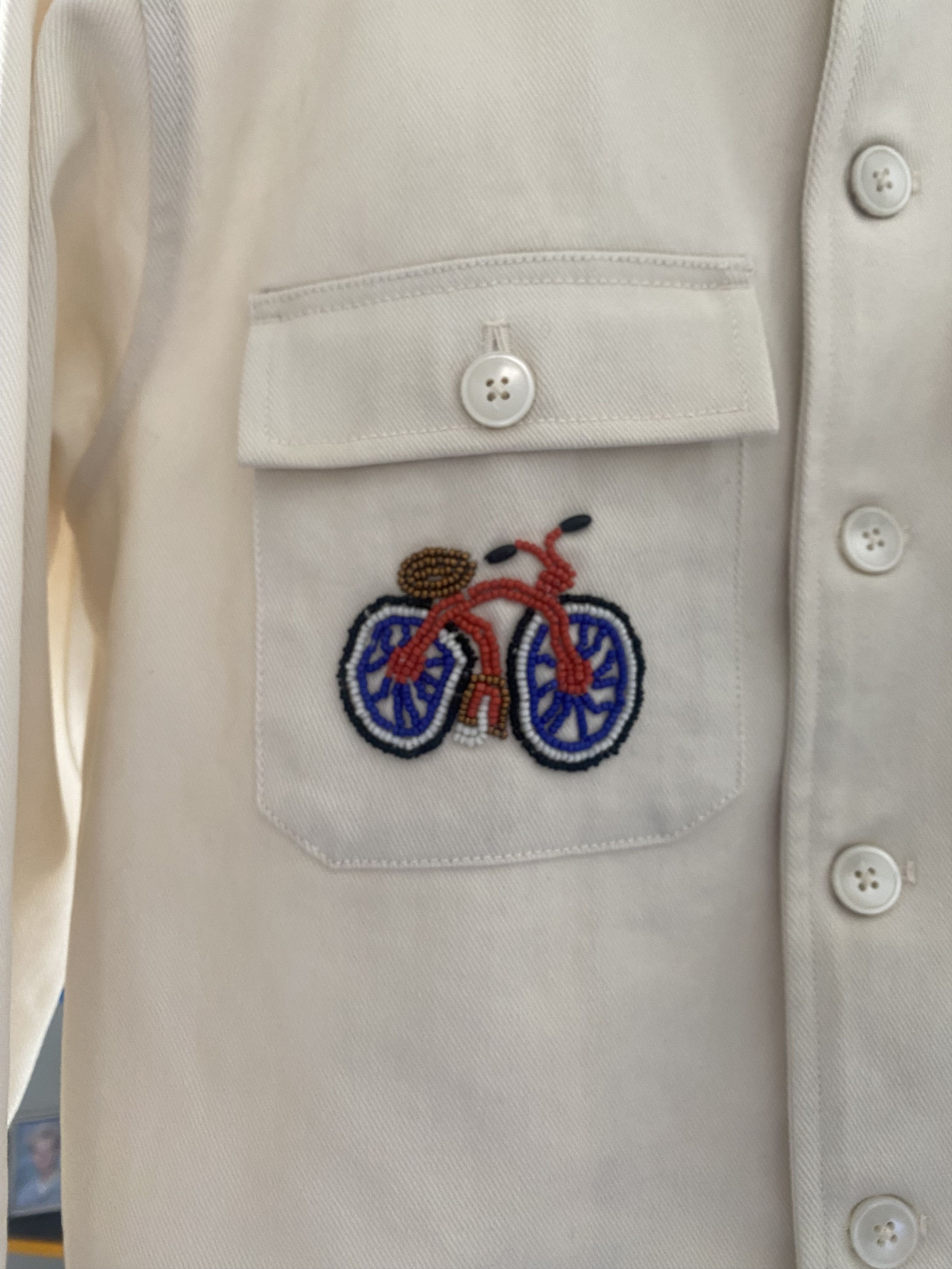 Bode Bode Beaded Bicycle Jacket Size US M / EU 48-50 / 2 - 2 Thumbnail