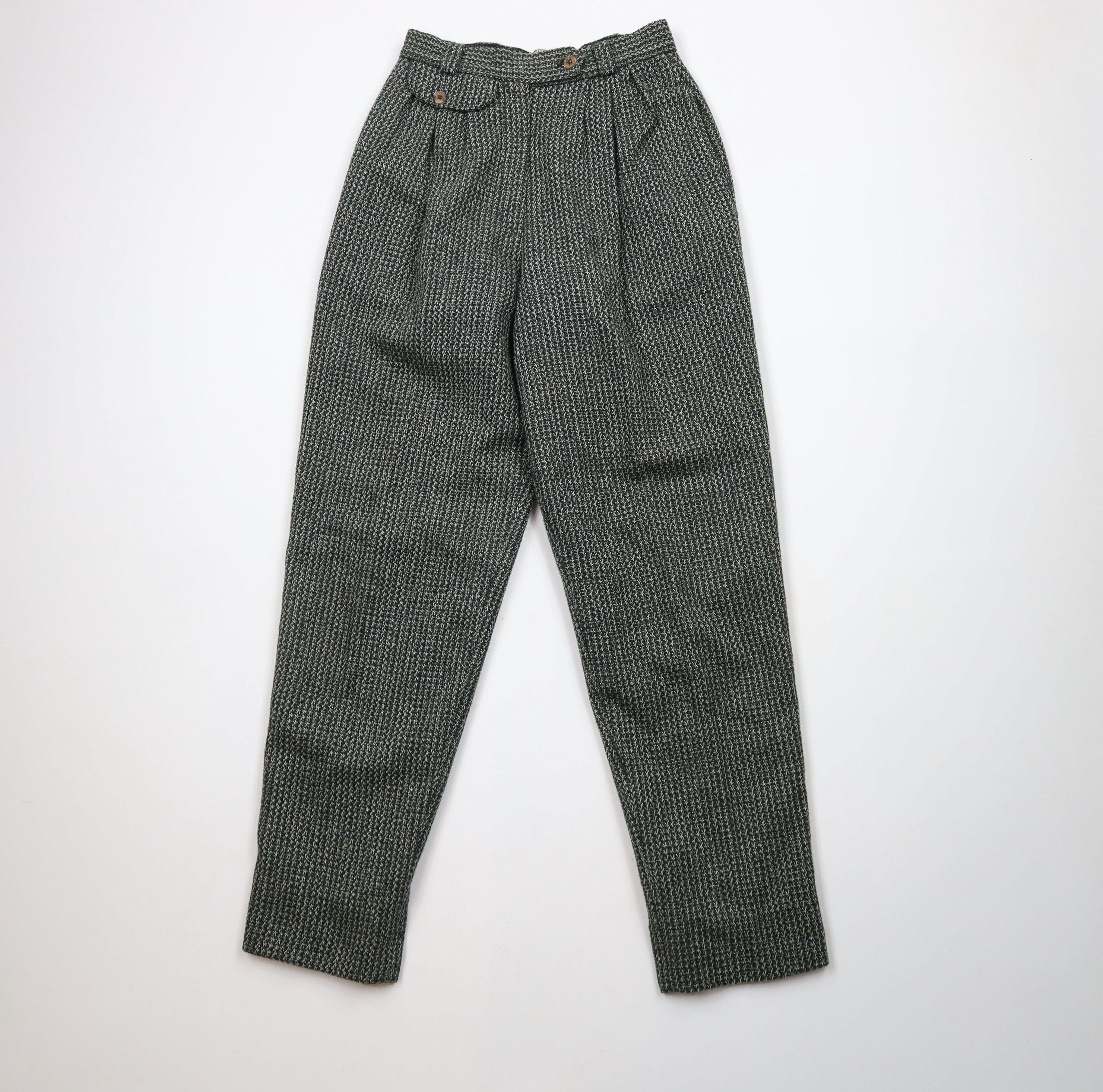 Vintage Vintage 90s Streetwear Blend High Waist Chino Pants Green Size 27" / US 4 / IT 40 - 1 Thumbnail