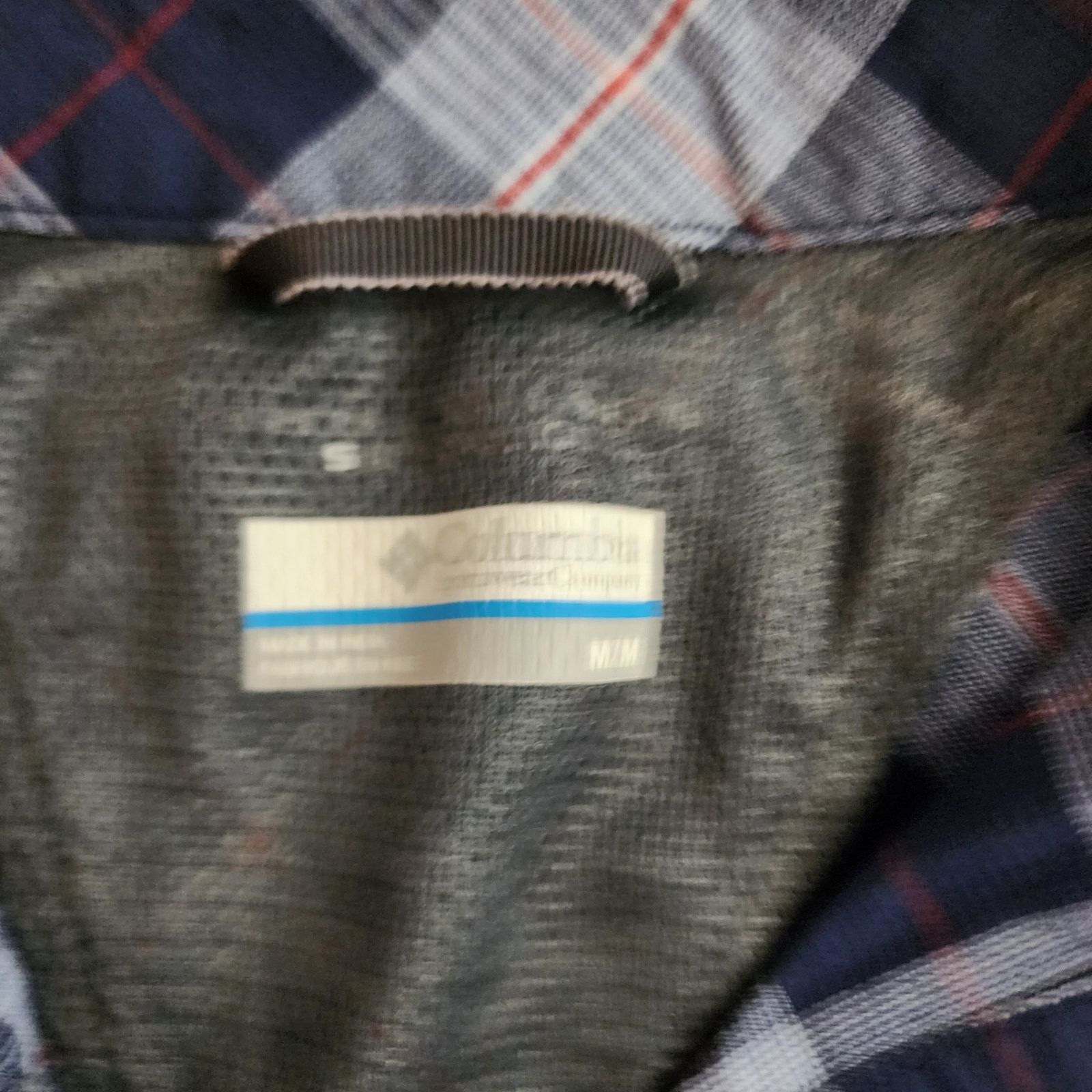 Columbia Columbia Zip Pocket Blue Plaid Lightweight Shirt M - Size US M / EU 48-50 / 2 - 5 Thumbnail