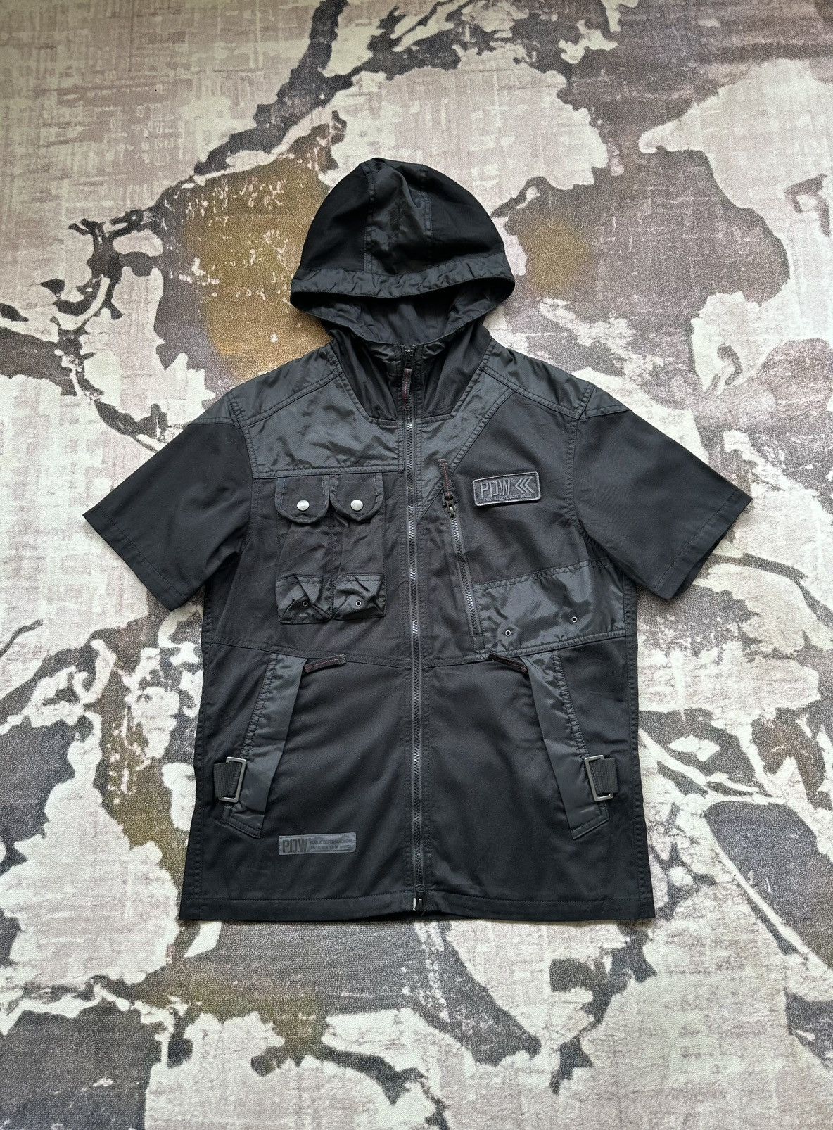 Avirex 00’s P.D.W by Avirex Ltd tactical hooded jacket Size US L / EU 52-54 / 3 - 1 Thumbnail