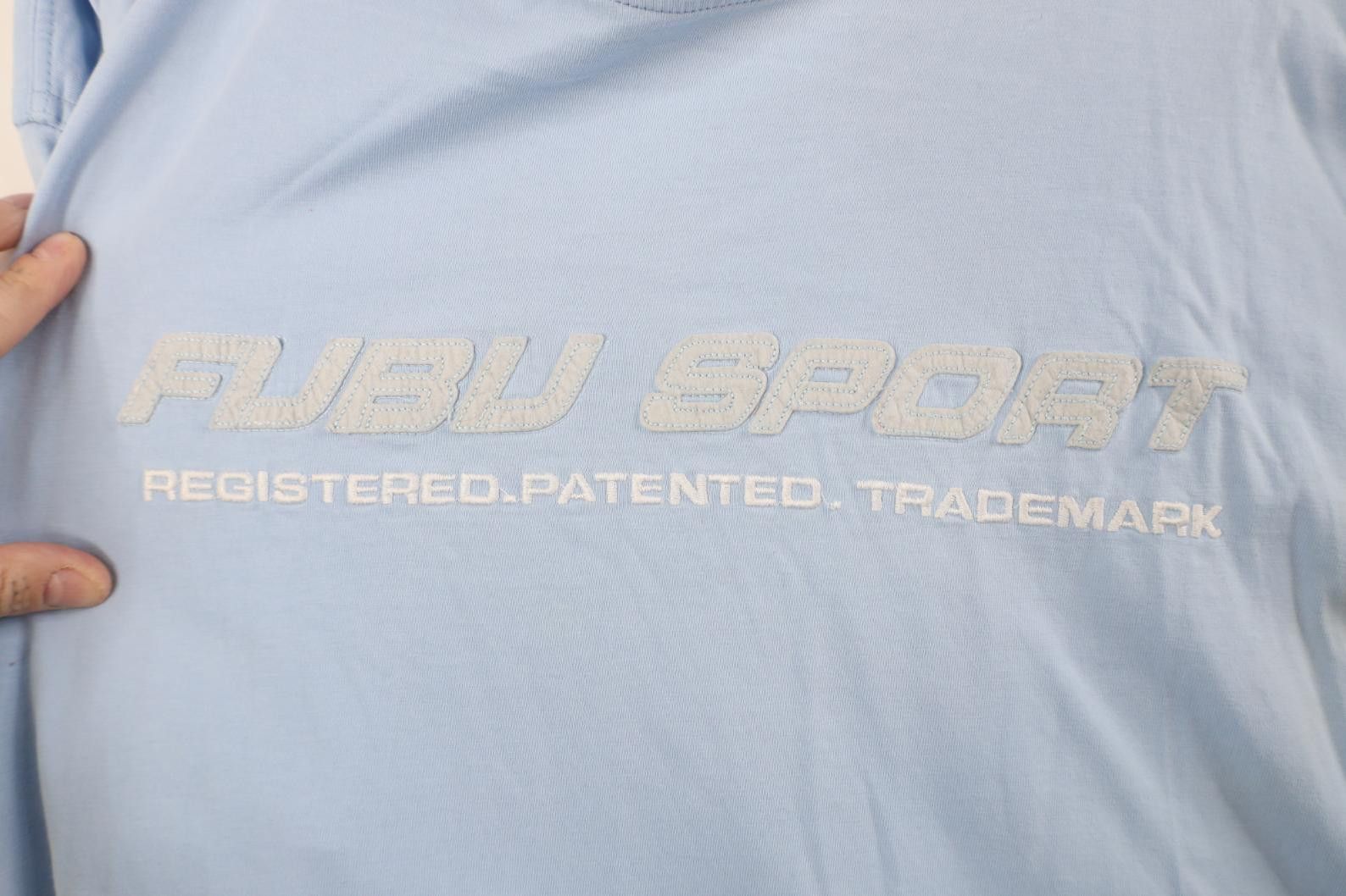 Fubu Vintage 90s Y2K FUBU Spell Out Long Sleeve T-Shirt Blue Size US M / EU 48-50 / 2 - 4 Thumbnail