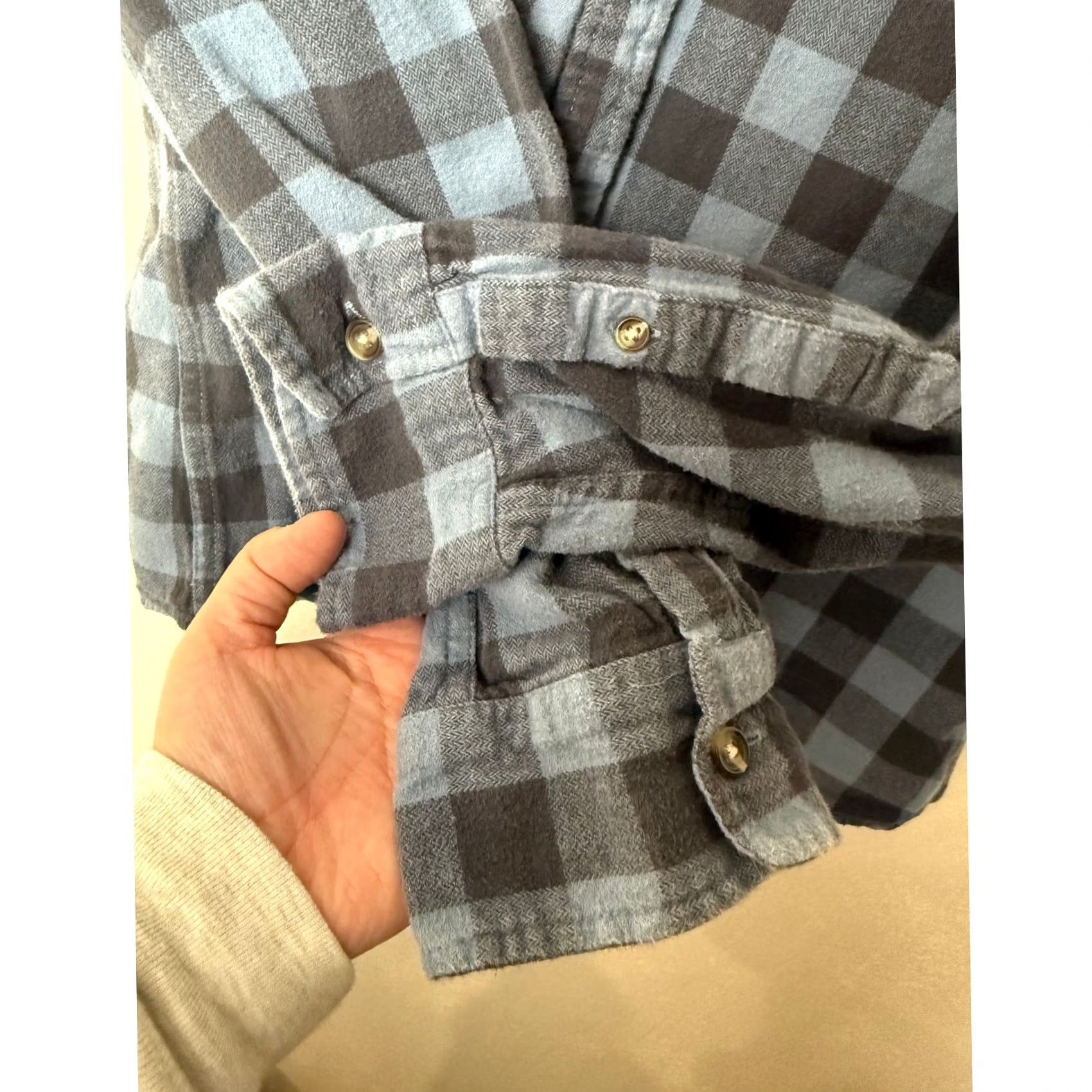 Cotton On Cotton On Button Down Long Sleeve Shirt Men XL Black Blue Checkered Blue XL Mens Regular Size Shirt Size US XL / EU 56 / 4 - 4 Thumbnail