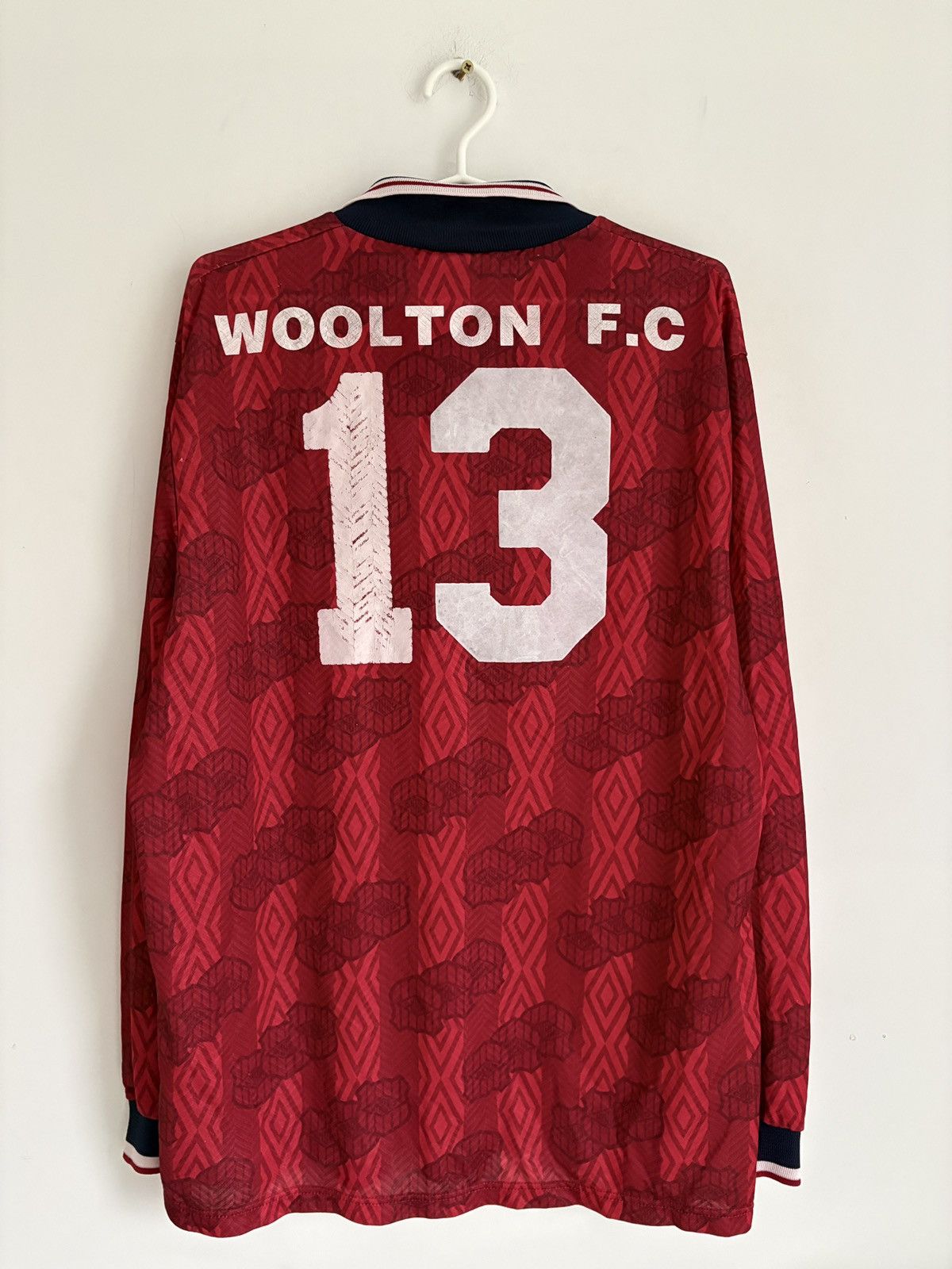 Umbro Rare 1992-94 Umbro Woolton FC Match Worn Style Jersey XL Size US XL / EU 56 / 4 - 2 Thumbnail