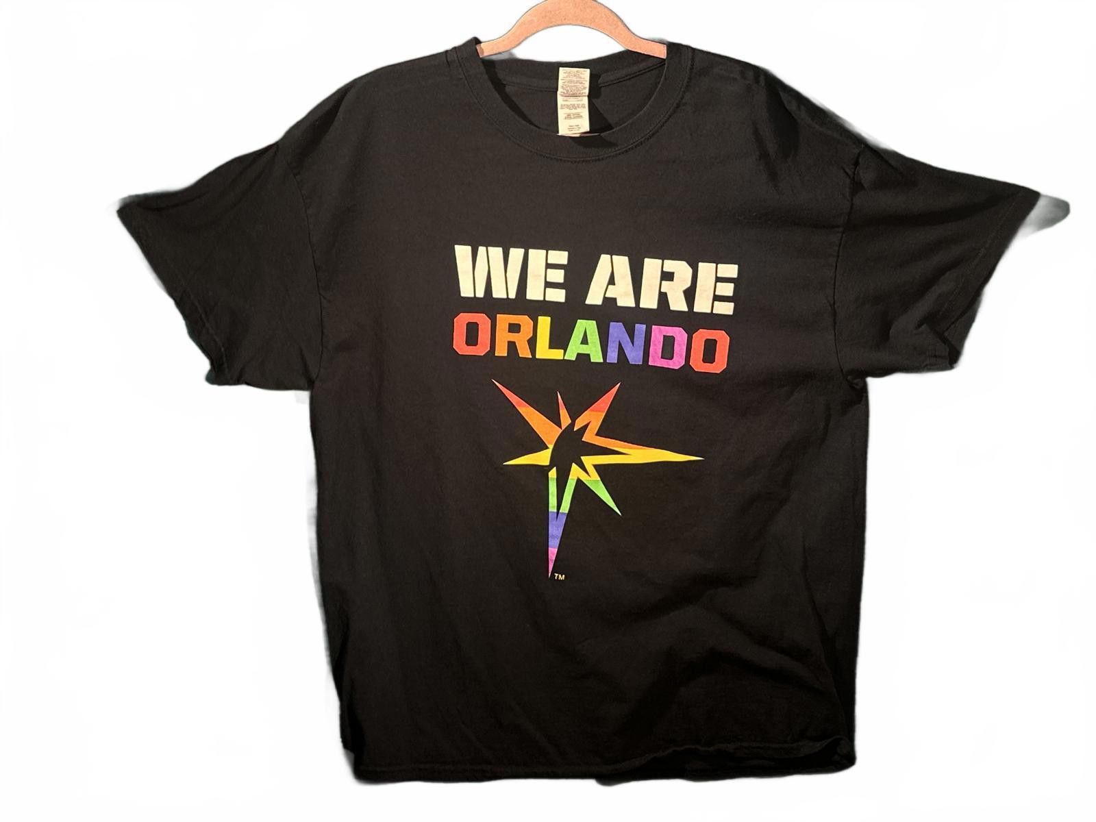 Gildan [2016] Tampa Bay Rays x Orlando Pride Men's XL Tee Size US XL / EU 56 / 4 - 1 Thumbnail