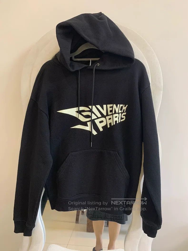Givenchy Givenchy Big Logo Black Hooded Long Sleeve Sweatshirt Size US XS / EU 42 / 0 - 2 Thumbnail