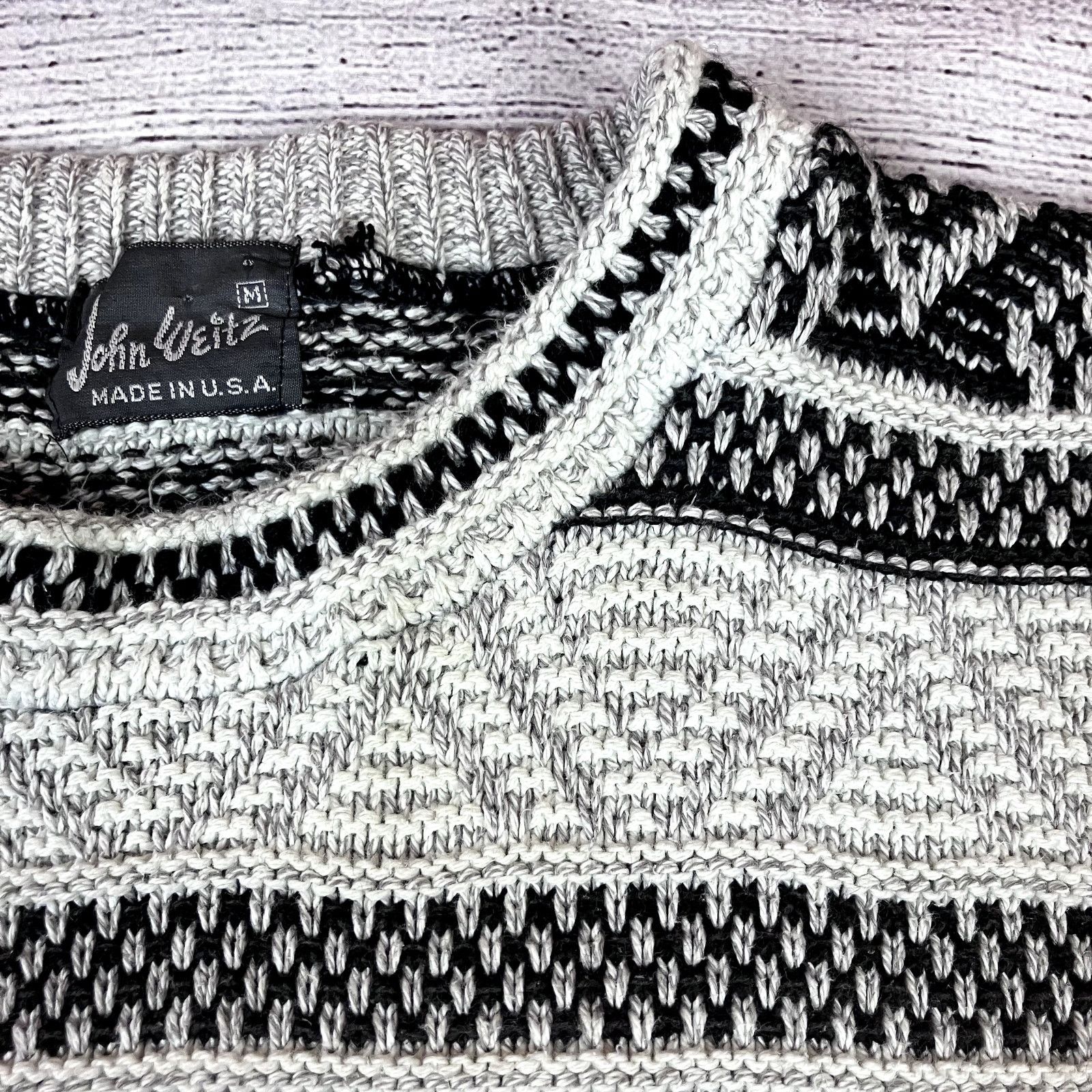 John Weitz × Vintage Vintage 1990s John Weitz Made in USA Striped Sweater Size US M / EU 48-50 / 2 - 7 Thumbnail