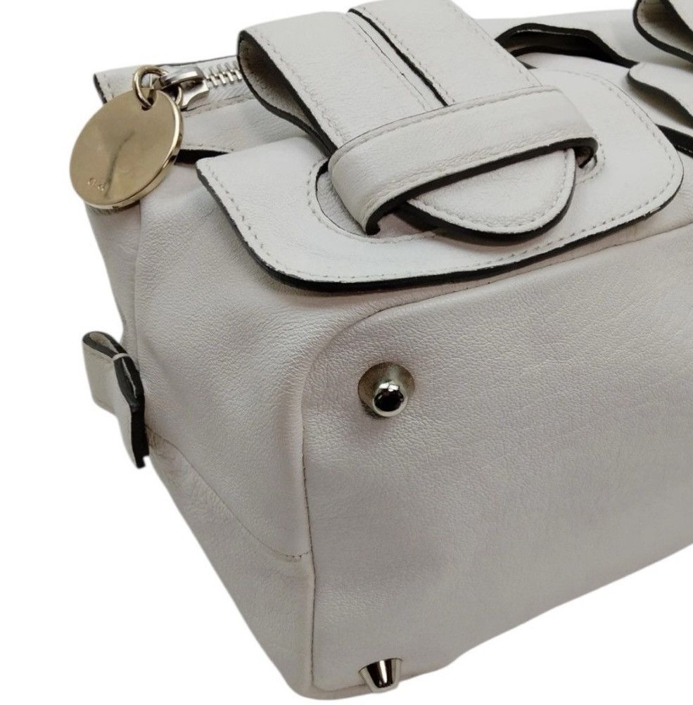 Chloe Chloé Made in‎ Italy White Leather Duffel Satchel Bag Size ONE SIZE - 6 Thumbnail