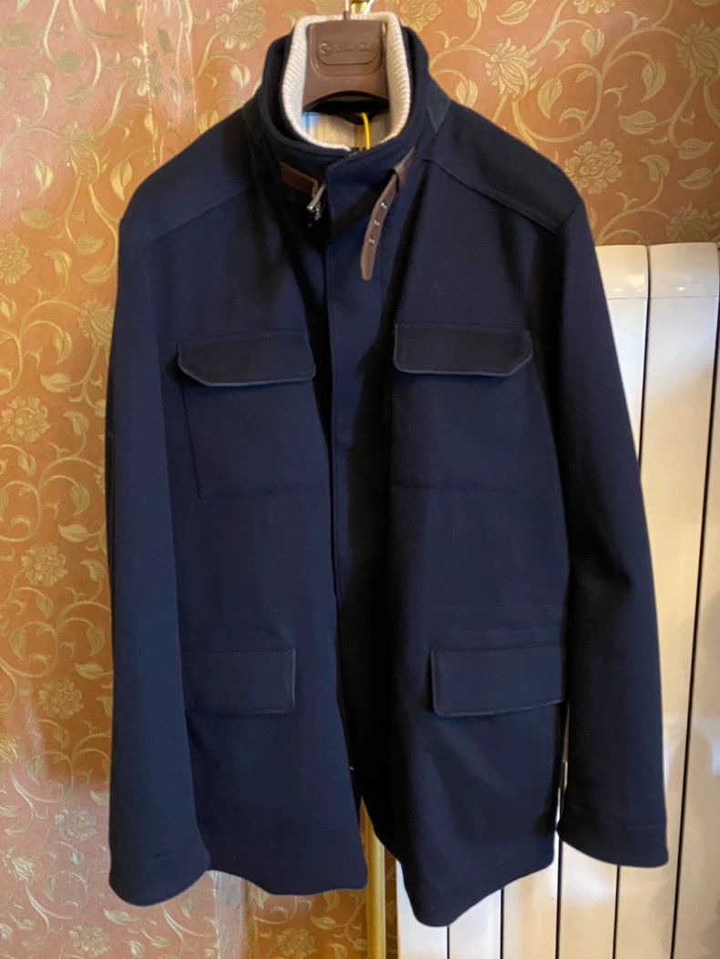 Loro Piana LORO PIANA Sheep and velvet traveler TRAVELLER trench coat Size US M / EU 48-50 / 2 - 4 Thumbnail