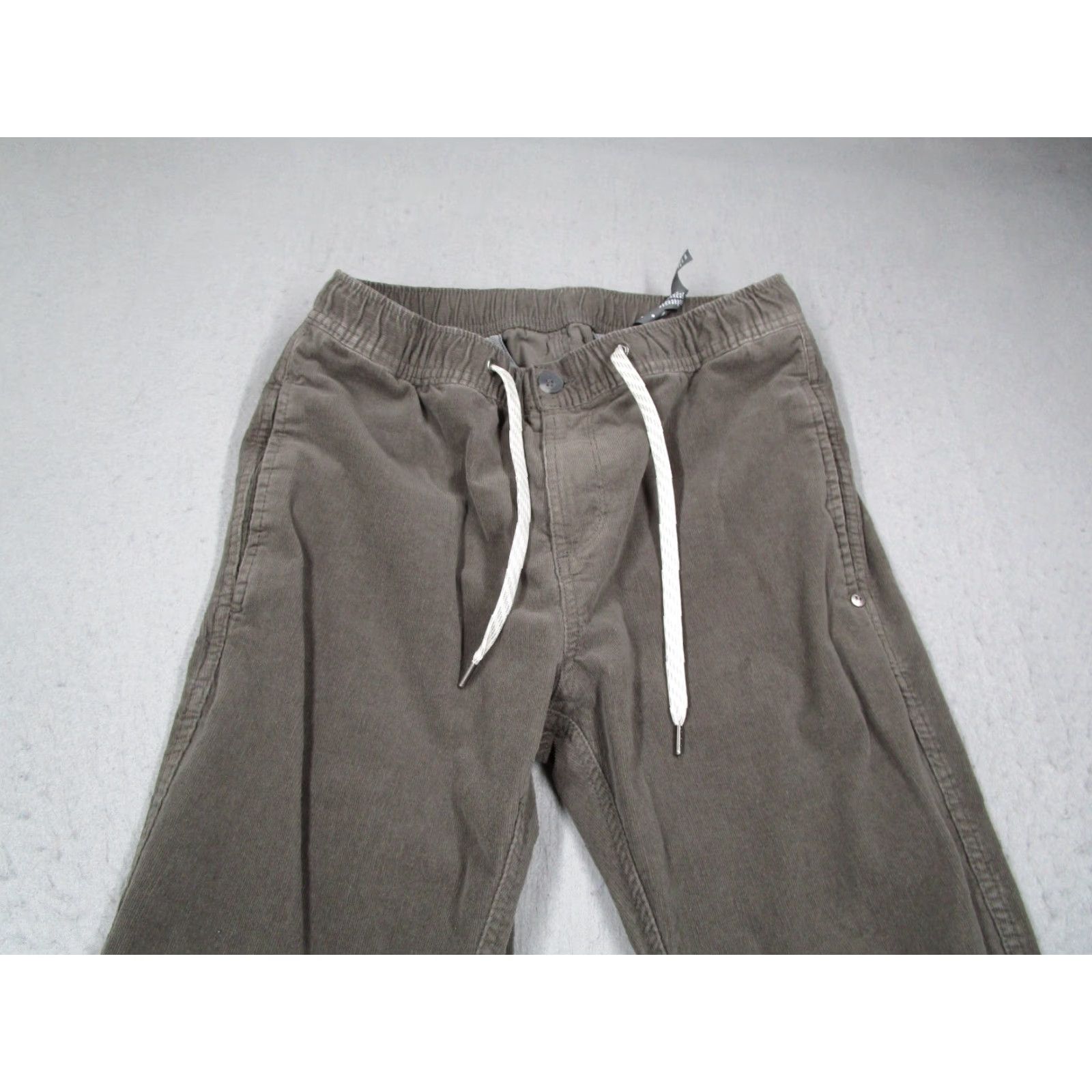 Vuori Vuori Pants Men Small Gray OPTIMIST CORDUROY V440 - 5-Pocket, Flat Front, Drawstring Waist - Cotton Blend - Made in China - Casual Work Size US 29 - 2 Thumbnail