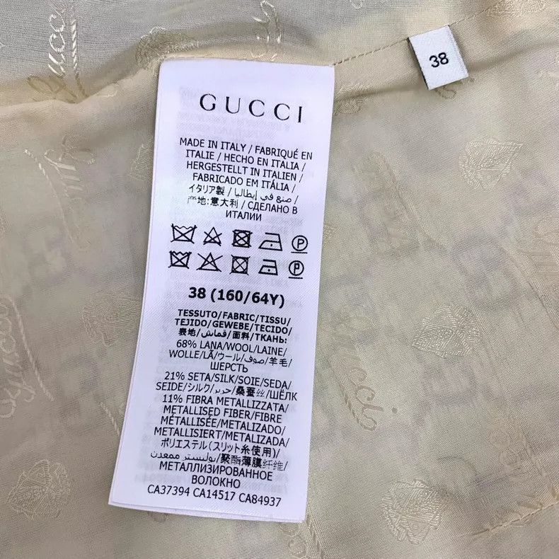 Gucci Gucci Blue logo jacquard full-print metal buckle wool short Size 25" / US 0 / IT 36 - 6 Thumbnail