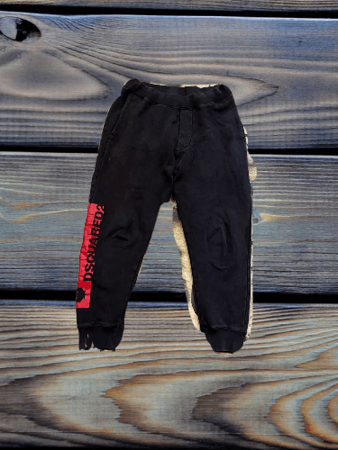 streetwear black pants big logo DSQUARED2 Y2K
