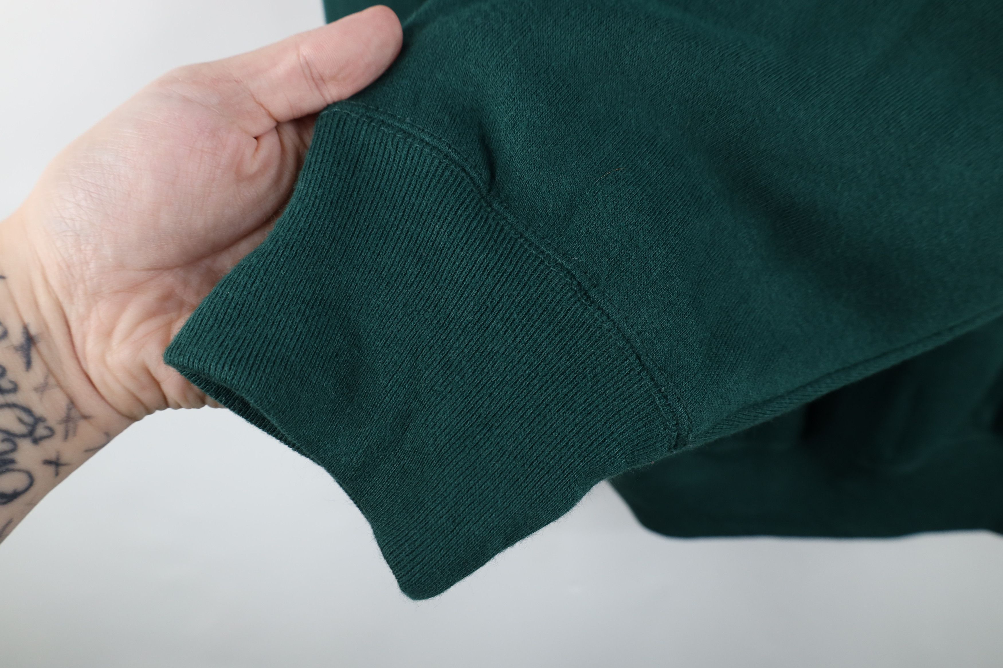 Vintage Vintage 90s Streetwear Baggy Fit Hoodie Sweatshirt Green Size US M / EU 48-50 / 2 - 10 Thumbnail