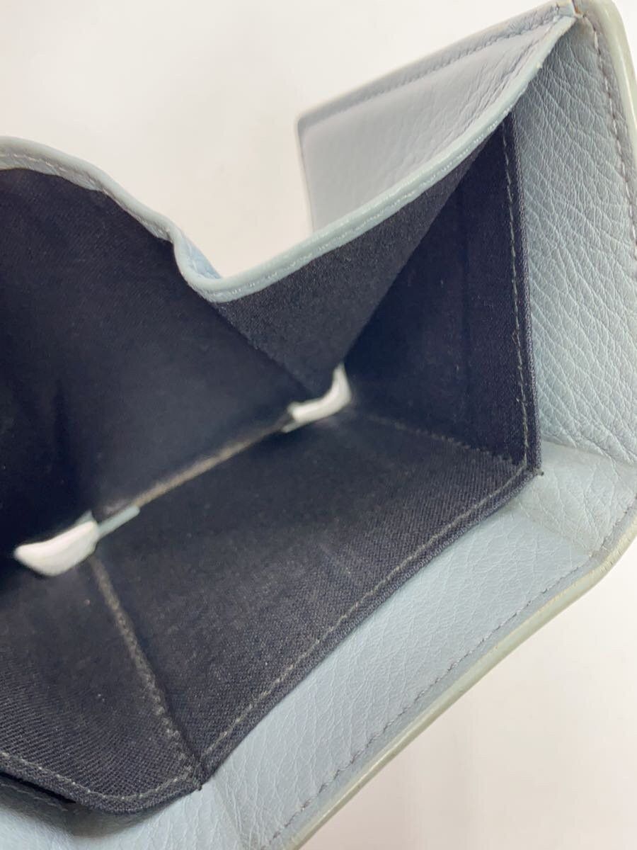 Balenciaga Balenciaga Leather Tri-Fold Wallet Blue Size ONE SIZE - 6 Thumbnail