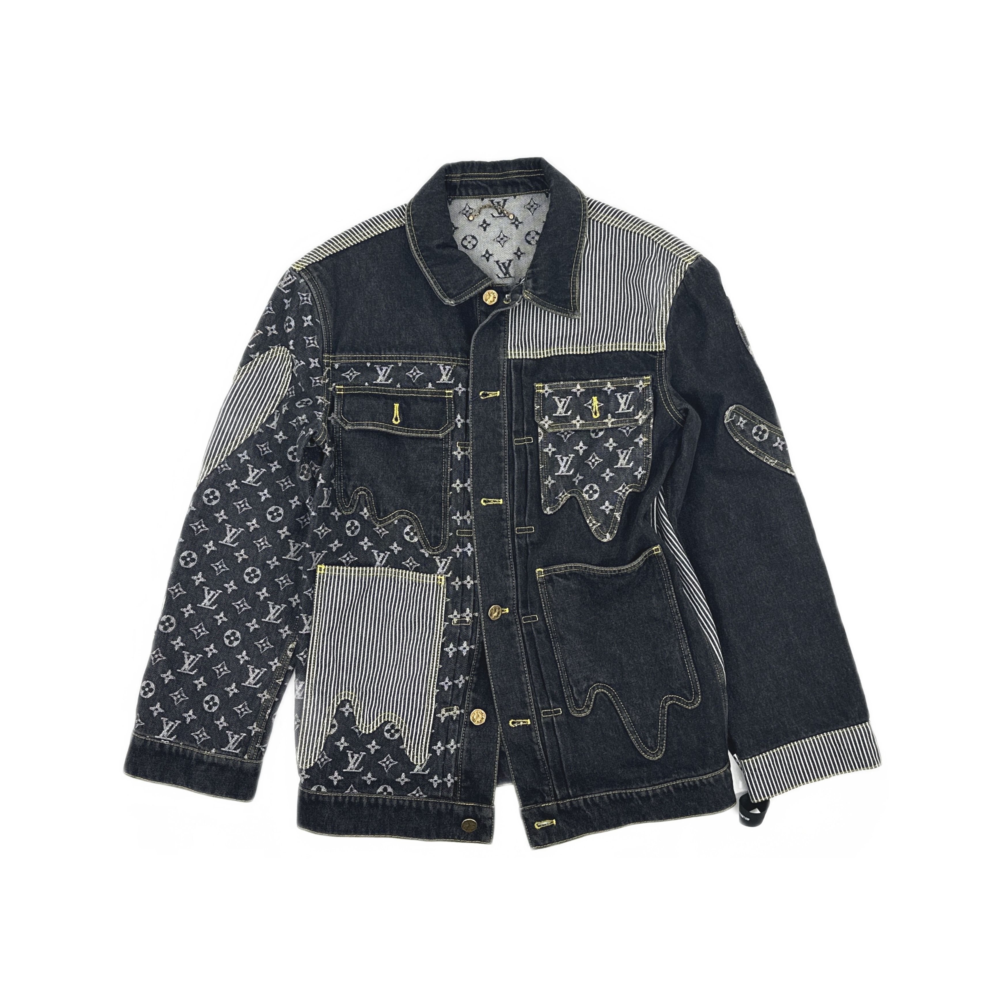 Louis Vuitton Louis Vuitton Patchwork Monogram Denim Jacket Size 44 Size US S / EU 44-46 / 1 - 1 Thumbnail